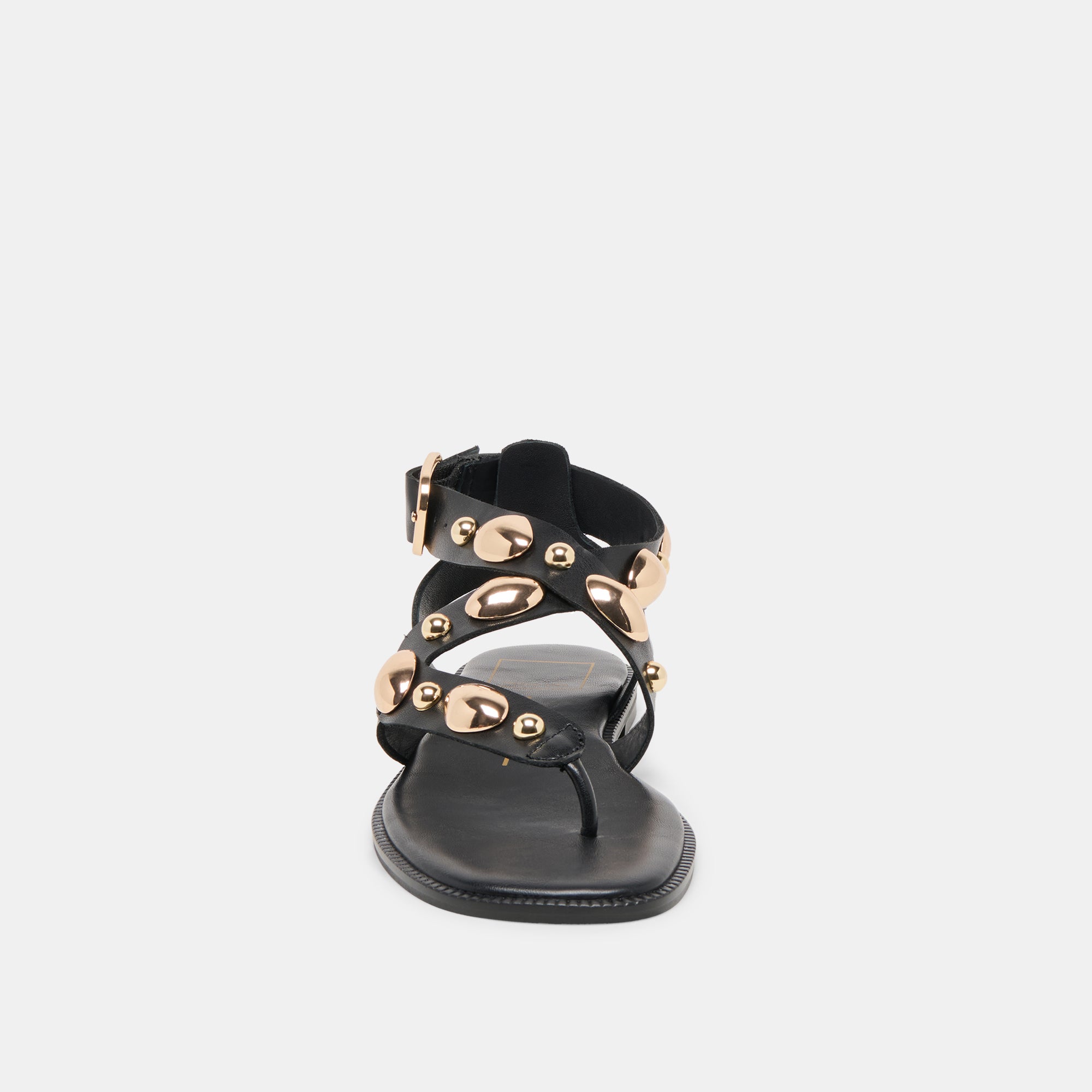 Jayde Black Leather Sandals / Dolce Vita