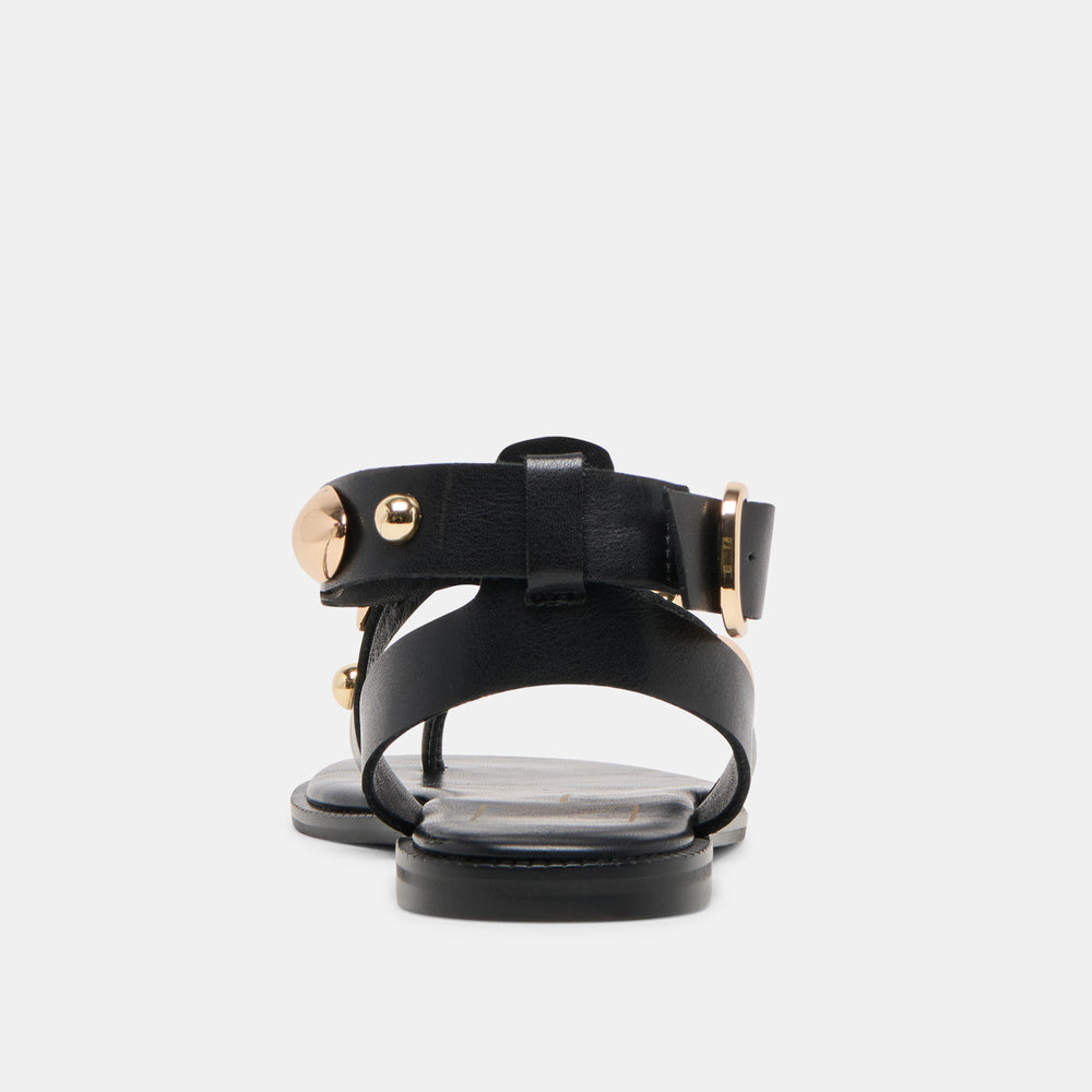Jayde Black Leather Sandals / Dolce Vita