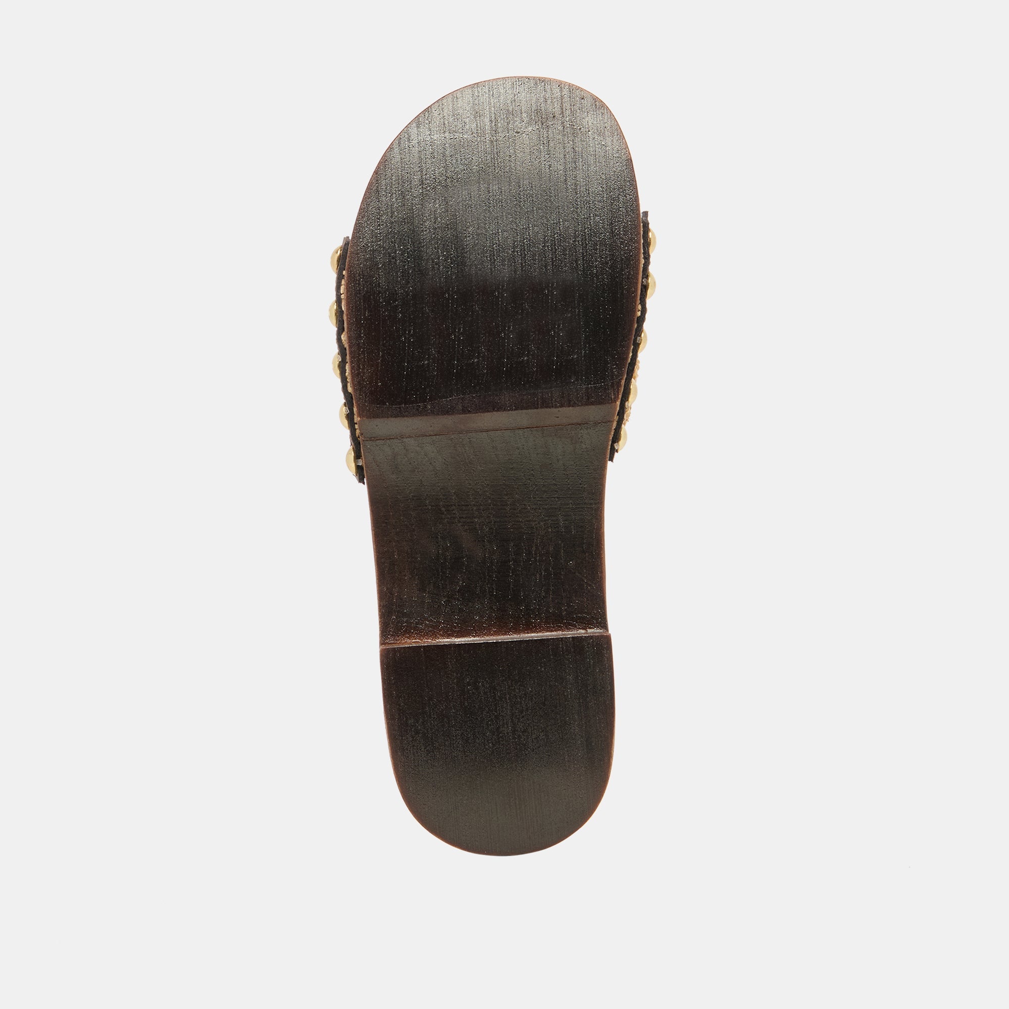 SADIE Tan Raffia Wood Sole Open-Toe Sandals / Dolce Vita