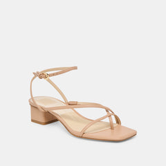 Karlos Wide Lt Tan Leather Sandals / Dolce Vita