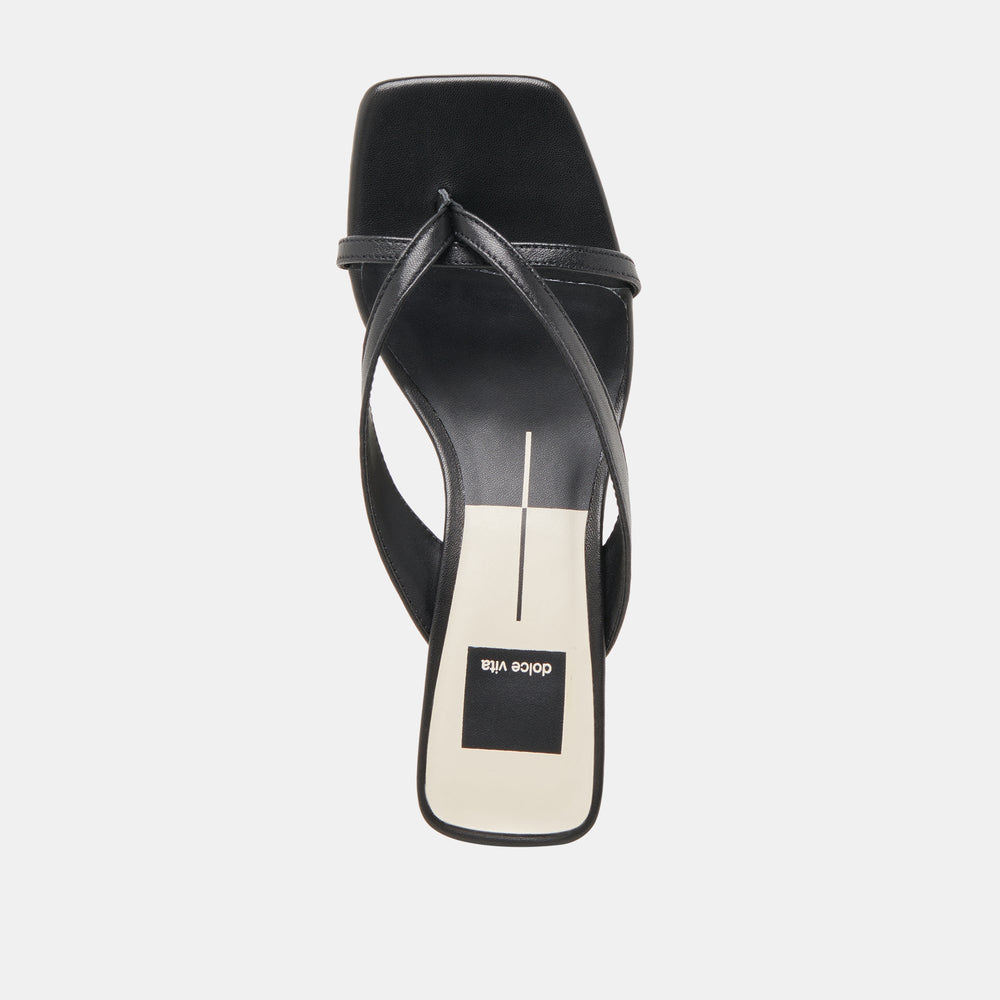BREVEL WIDE HEELS ONYX LEATHER
 – Dolce Vita / Dolce Vita