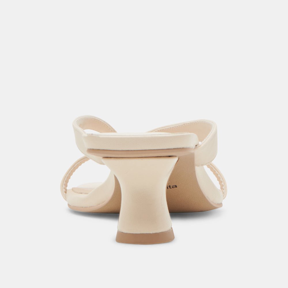 Brevel Wide Bone Leather Heels / Dolce Vita