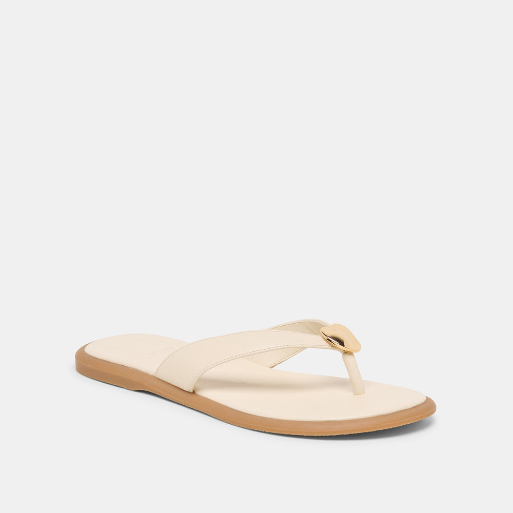 Jaina Bone Leather Sandals / Dolce Vita