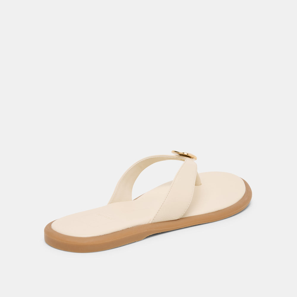 Jaina Bone Leather Sandals / Dolce Vita