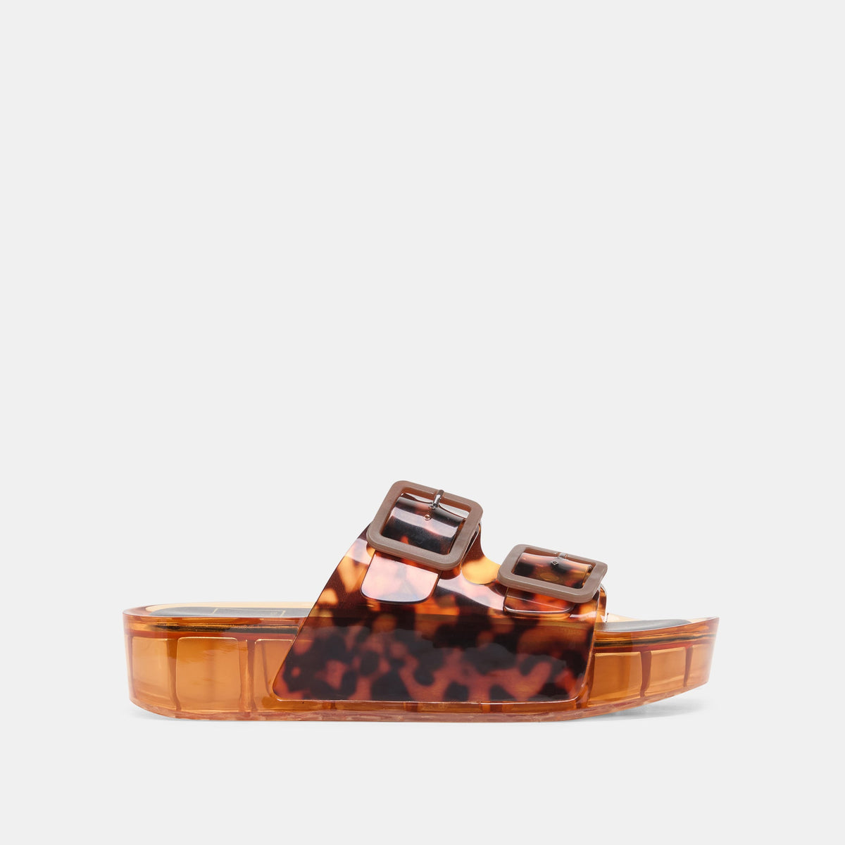 JULIO X Tortoise Vinyl Jelly Platform Sandals / Dolce Vita