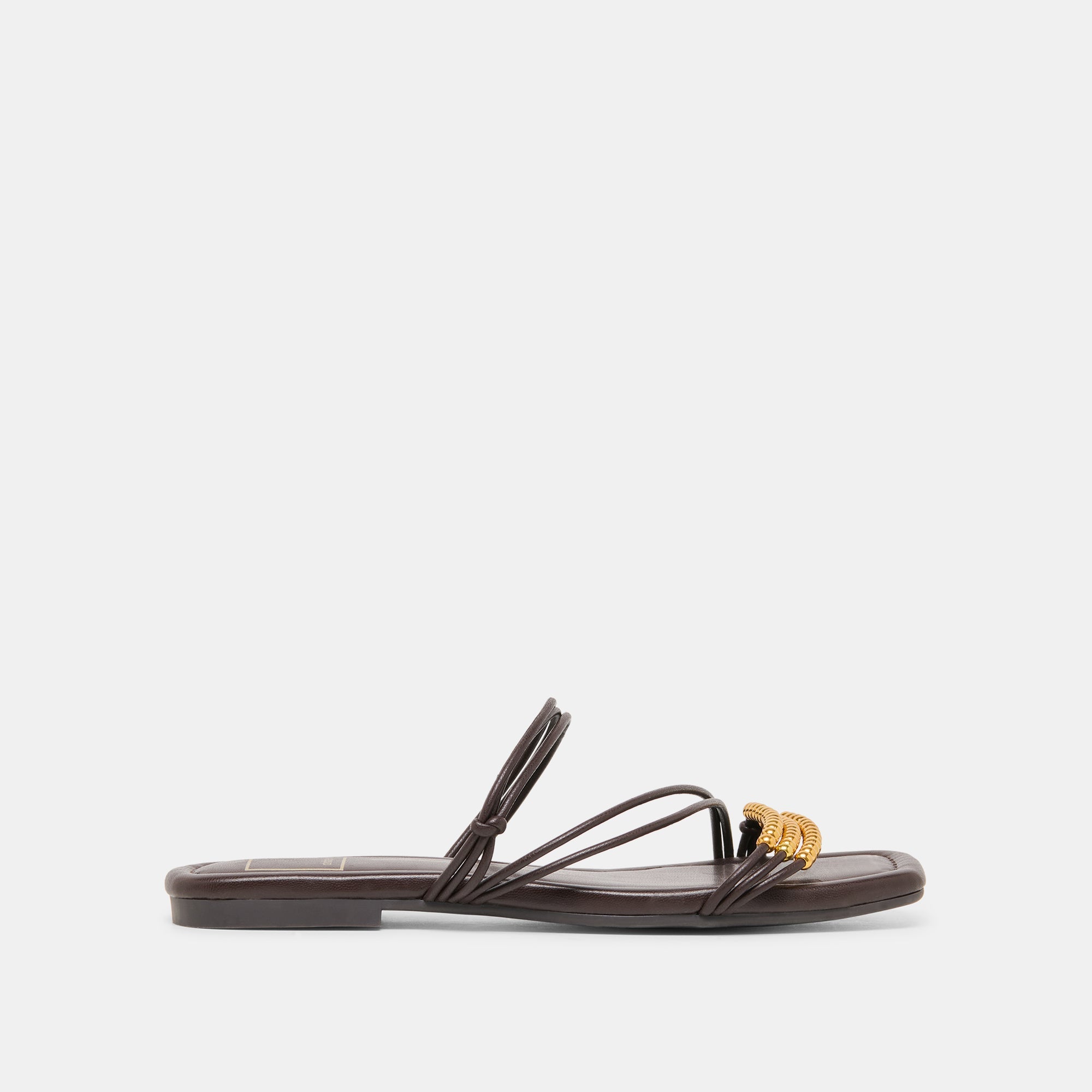 LYNDEE BEAD Espresso Stella Strappy Open-Toe Sandals / Dolce Vita
