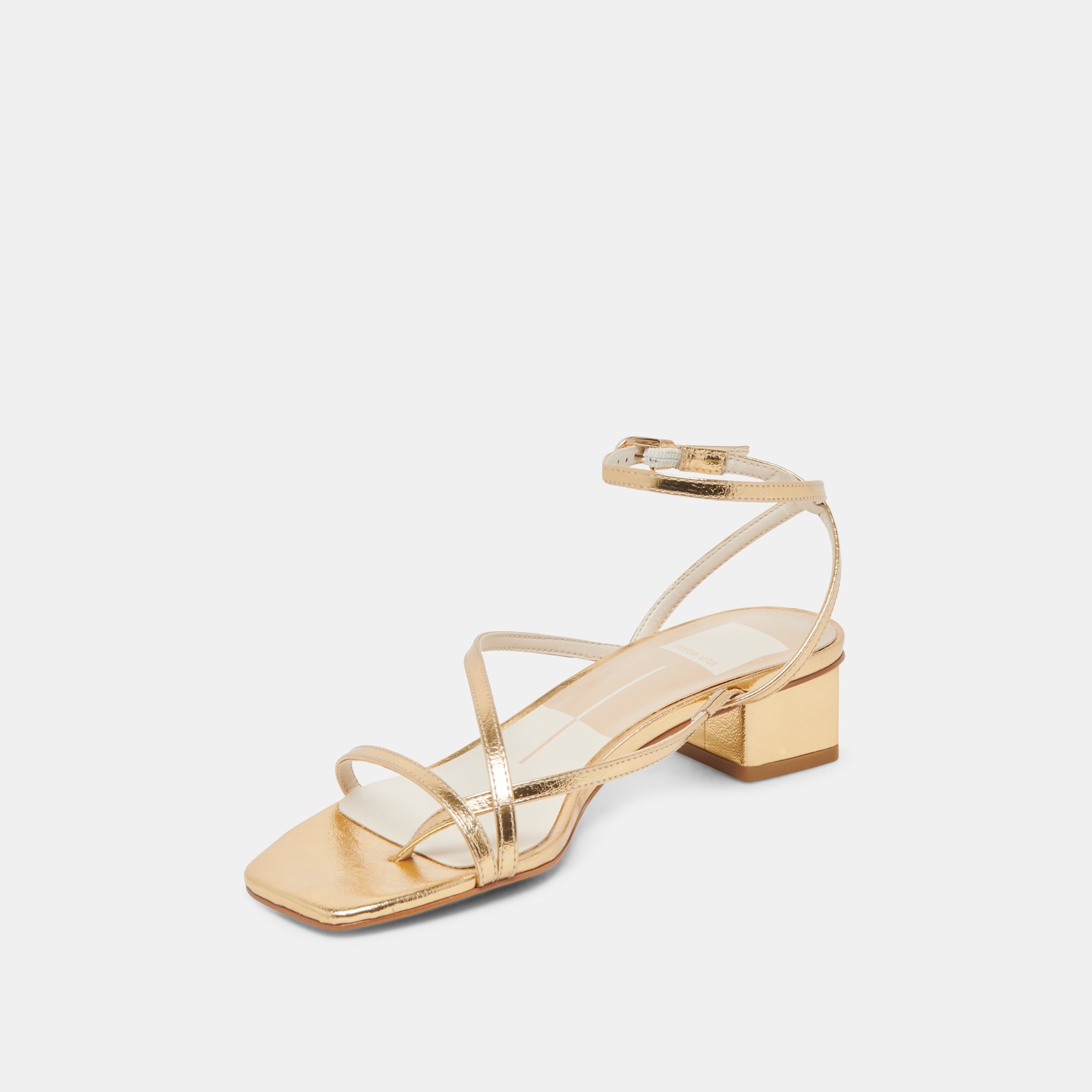 Karlos Wide Gold Metallic Stella Sandals / Dolce Vita