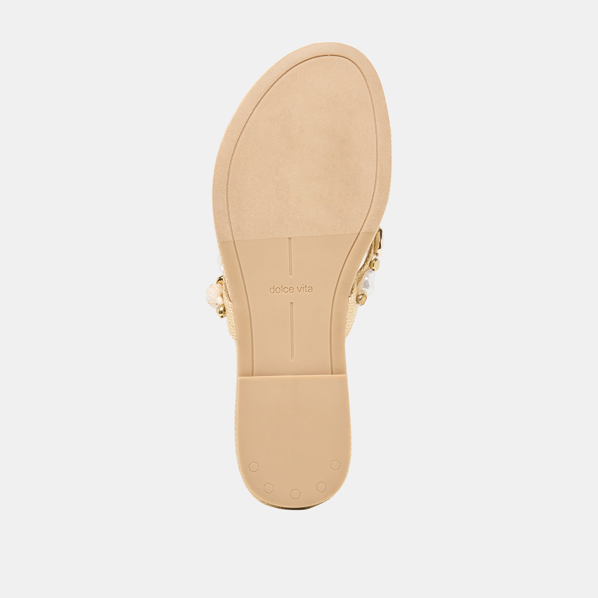 KYSHA Lt Natural Raffia Shell Flip-Flop Sandals / Dolce Vita