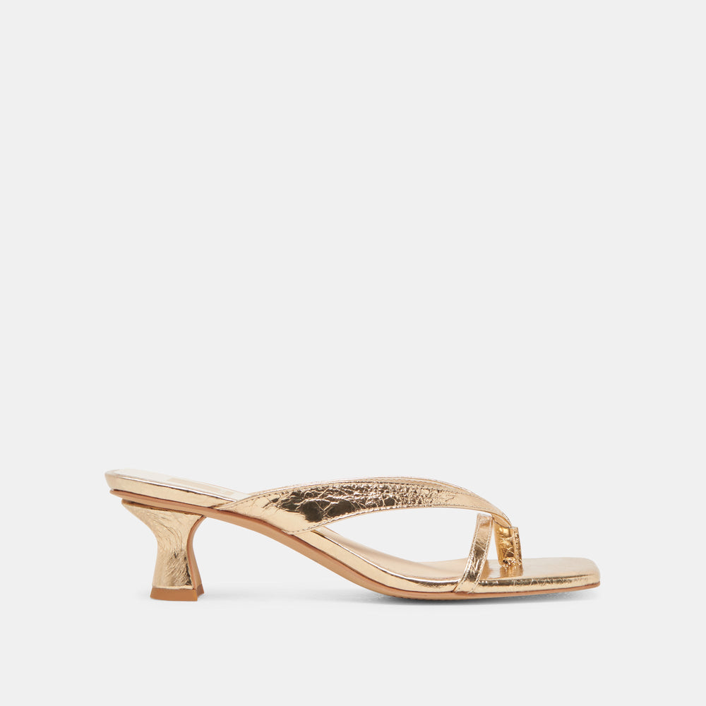BREVEL HEELS GOLD DISTRESSED LEATHER
 – Dolce Vita / Dolce Vita