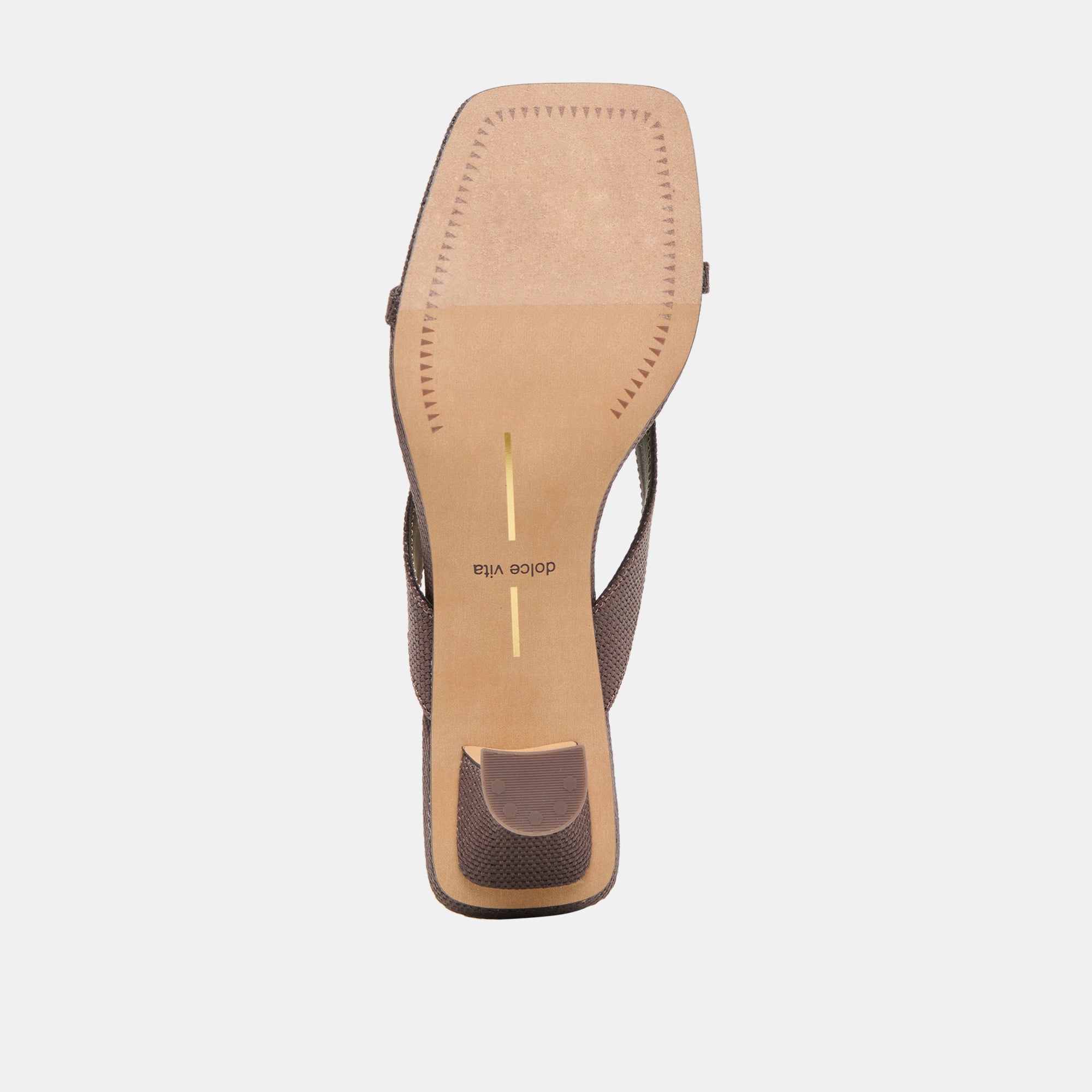 Brevel Chocolate Raffia Heels / Dolce Vita