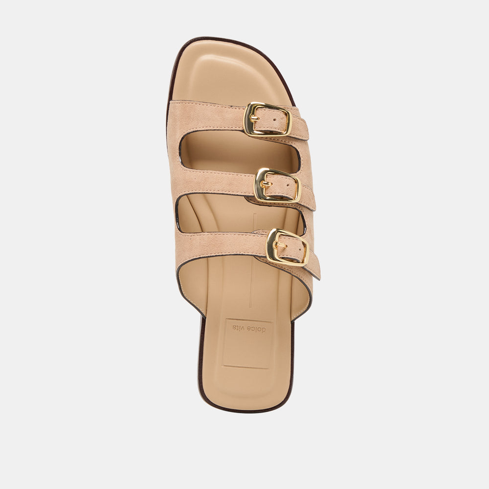 Fin Bamboo Suede Sandals / Dolce Vita