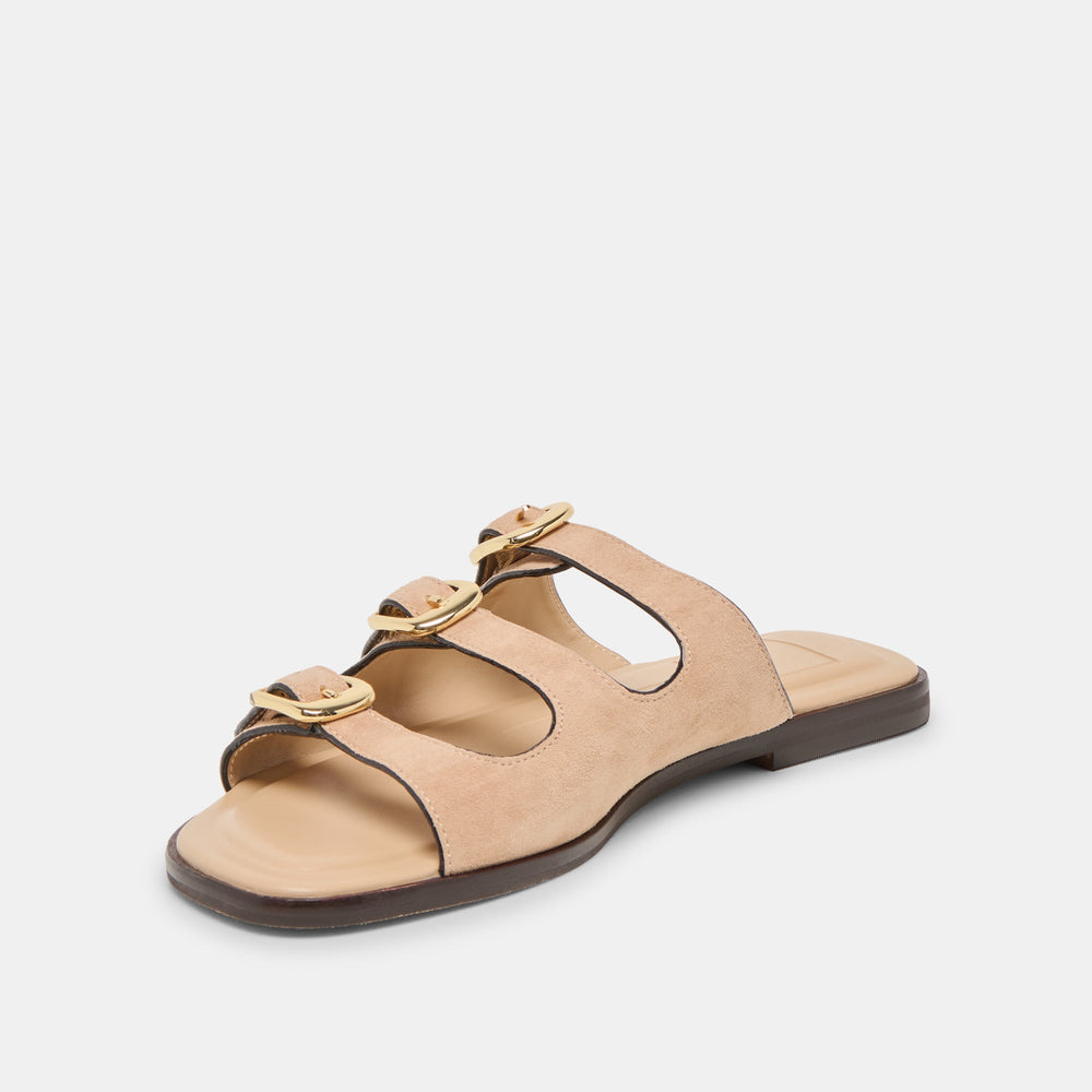 Fin Bamboo Suede Sandals / Dolce Vita