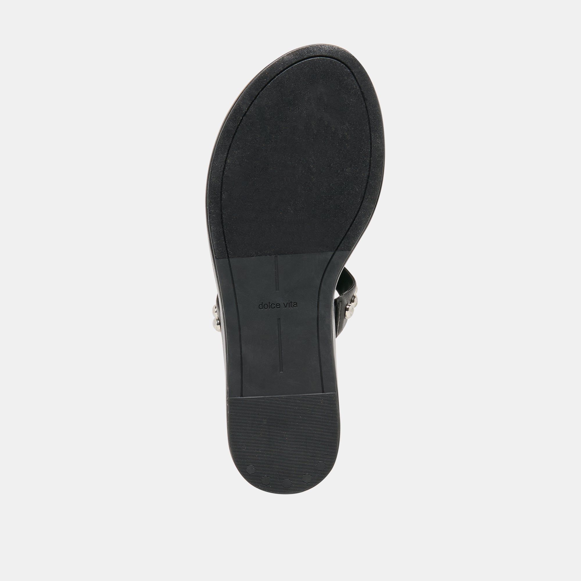Amary Stud Black Leather Sandals / Dolce Vita