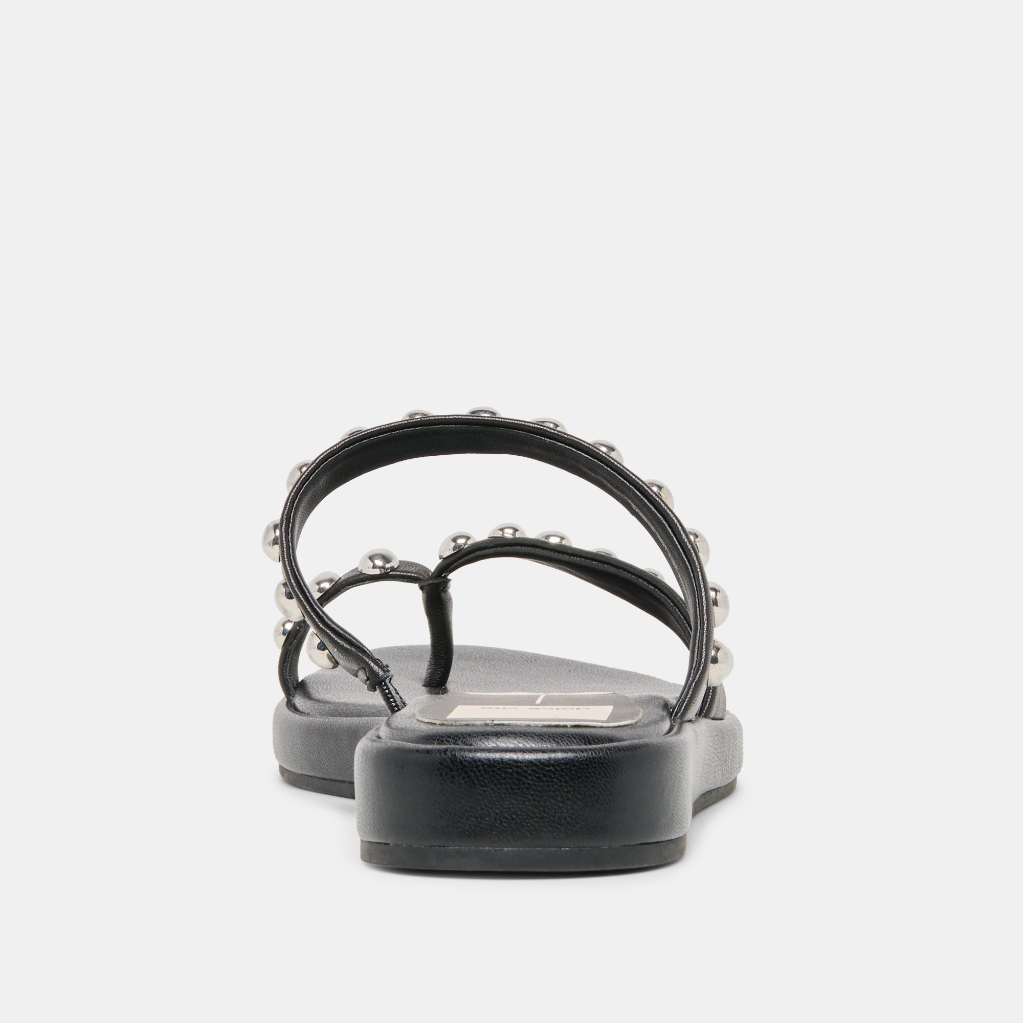 Amary Stud Black Leather Sandals / Dolce Vita