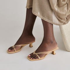 Brevel Vinyl Praline Jelly Heels / Dolce Vita