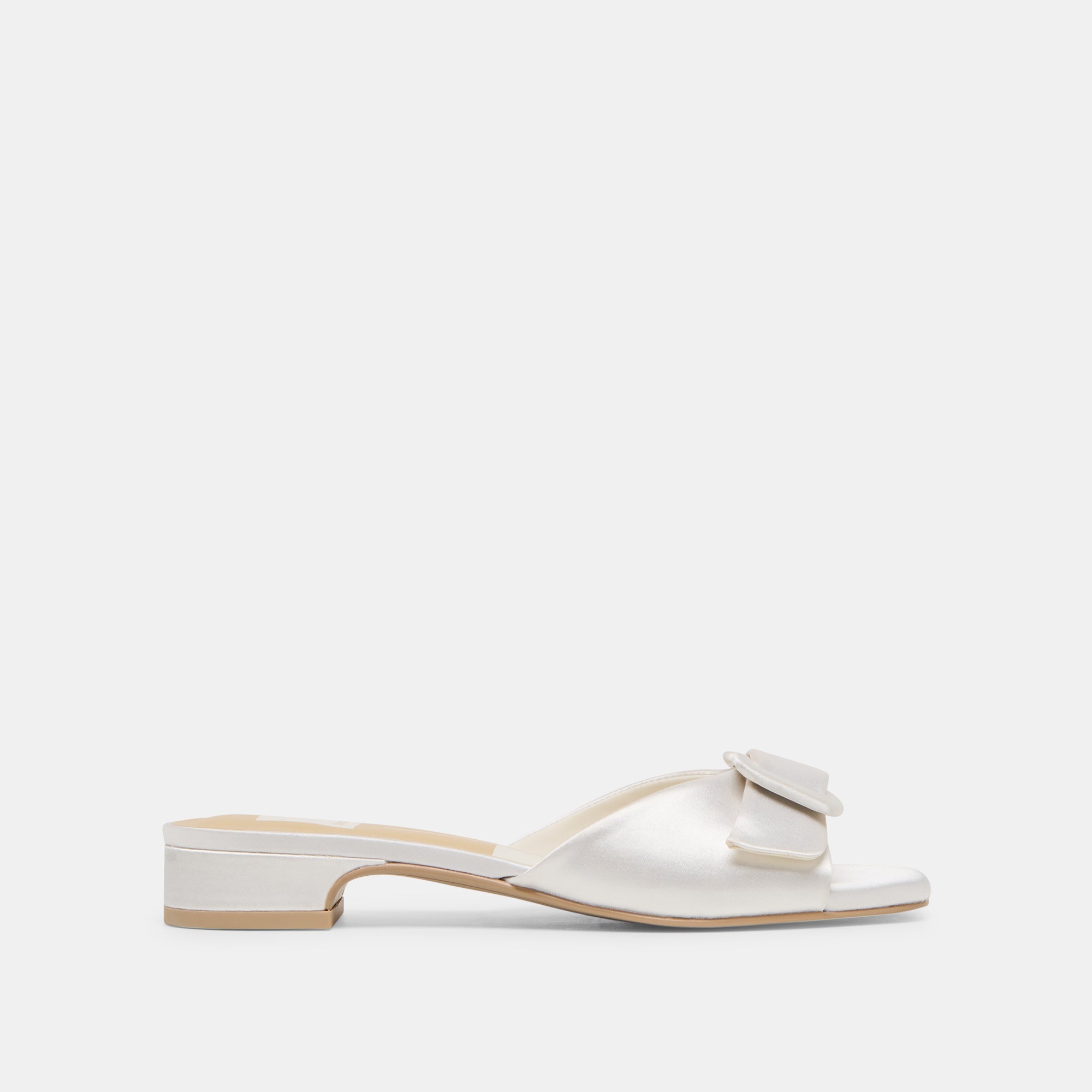 Edina True White Satin Sandals / Dolce Vita