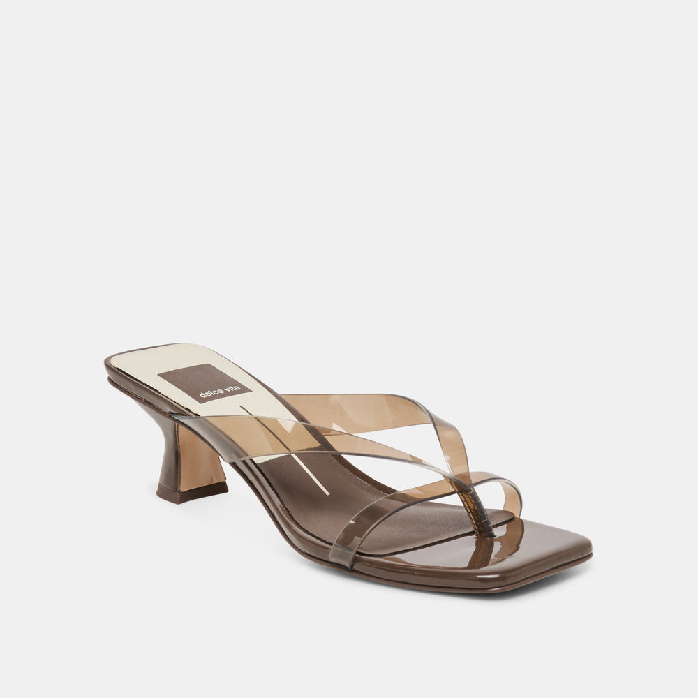 Brevel Vinyl Dk Brown Jelly Heels / Dolce Vita