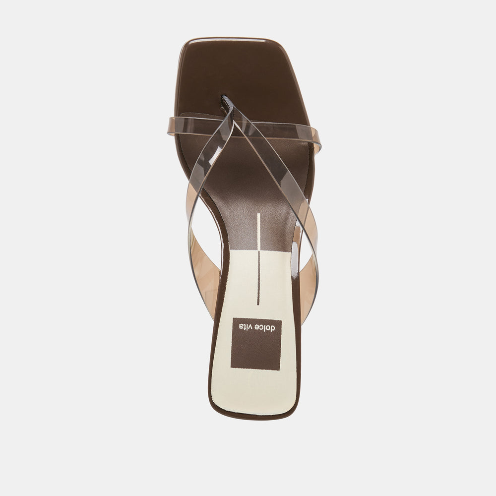Brevel Vinyl Dk Brown Jelly Heels / Dolce Vita