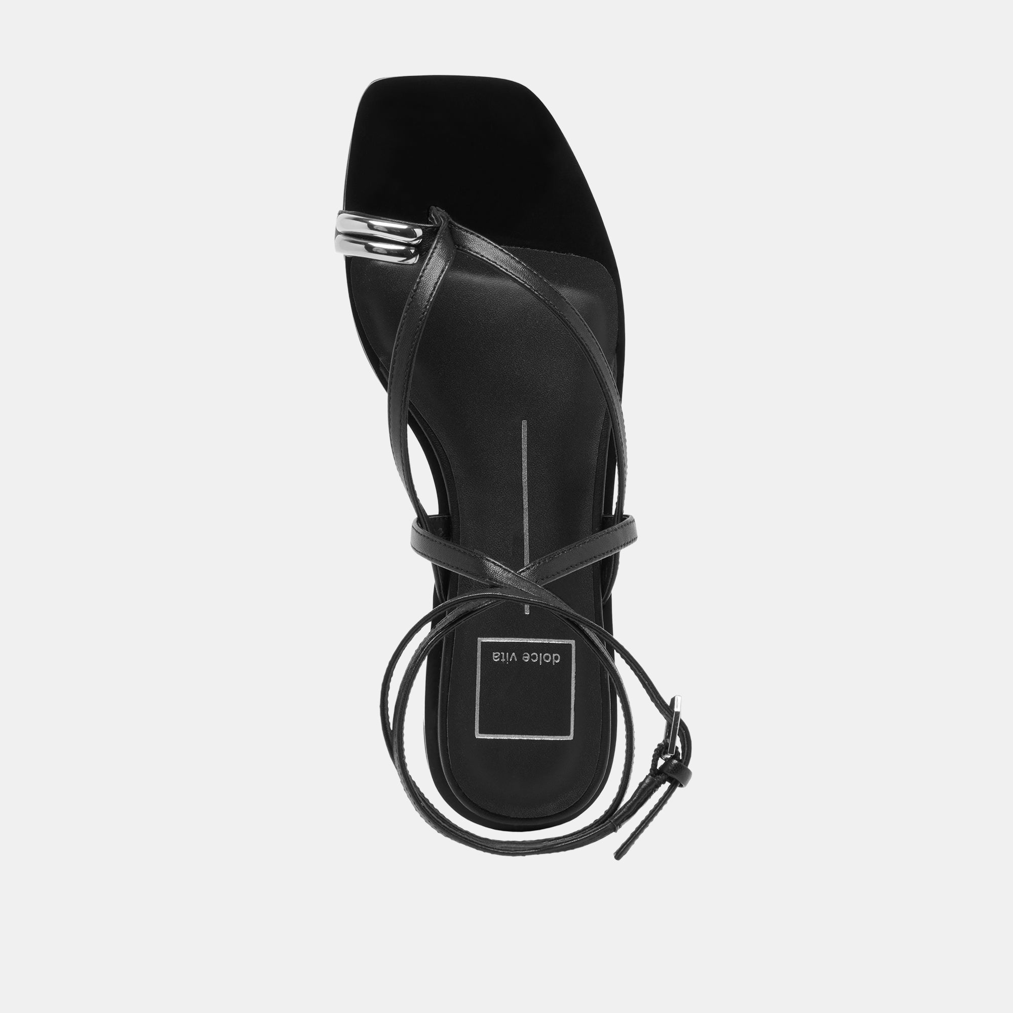 Tyrice Black Leather Sandals / Dolce Vita
