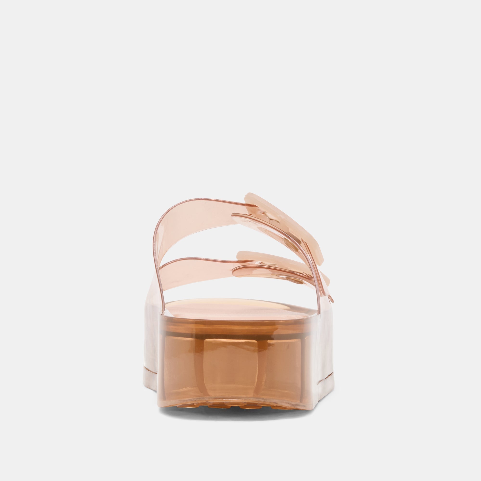 JULIO X Mocha Vinyl Jelly Platform Sandals / Dolce Vita