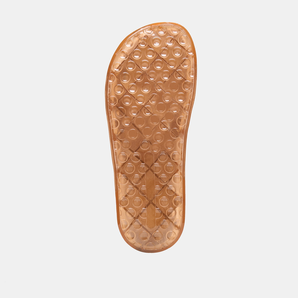 JULIO X Mocha Vinyl Jelly Platform Sandals / Dolce Vita