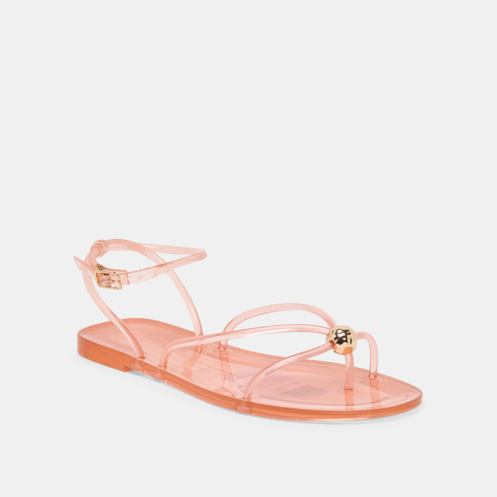 Kenley Vinyl Rose Jelly Sandals / Dolce Vita