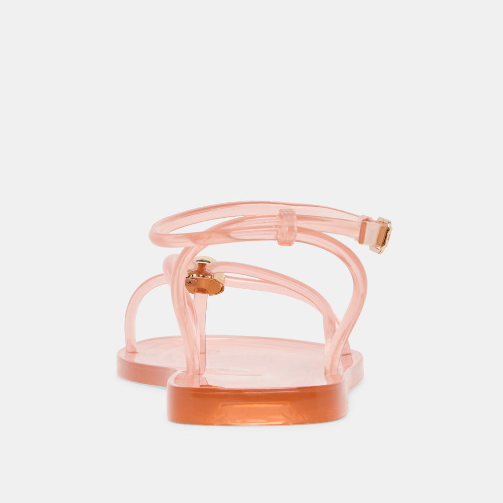 Kenley Vinyl Rose Jelly Sandals / Dolce Vita