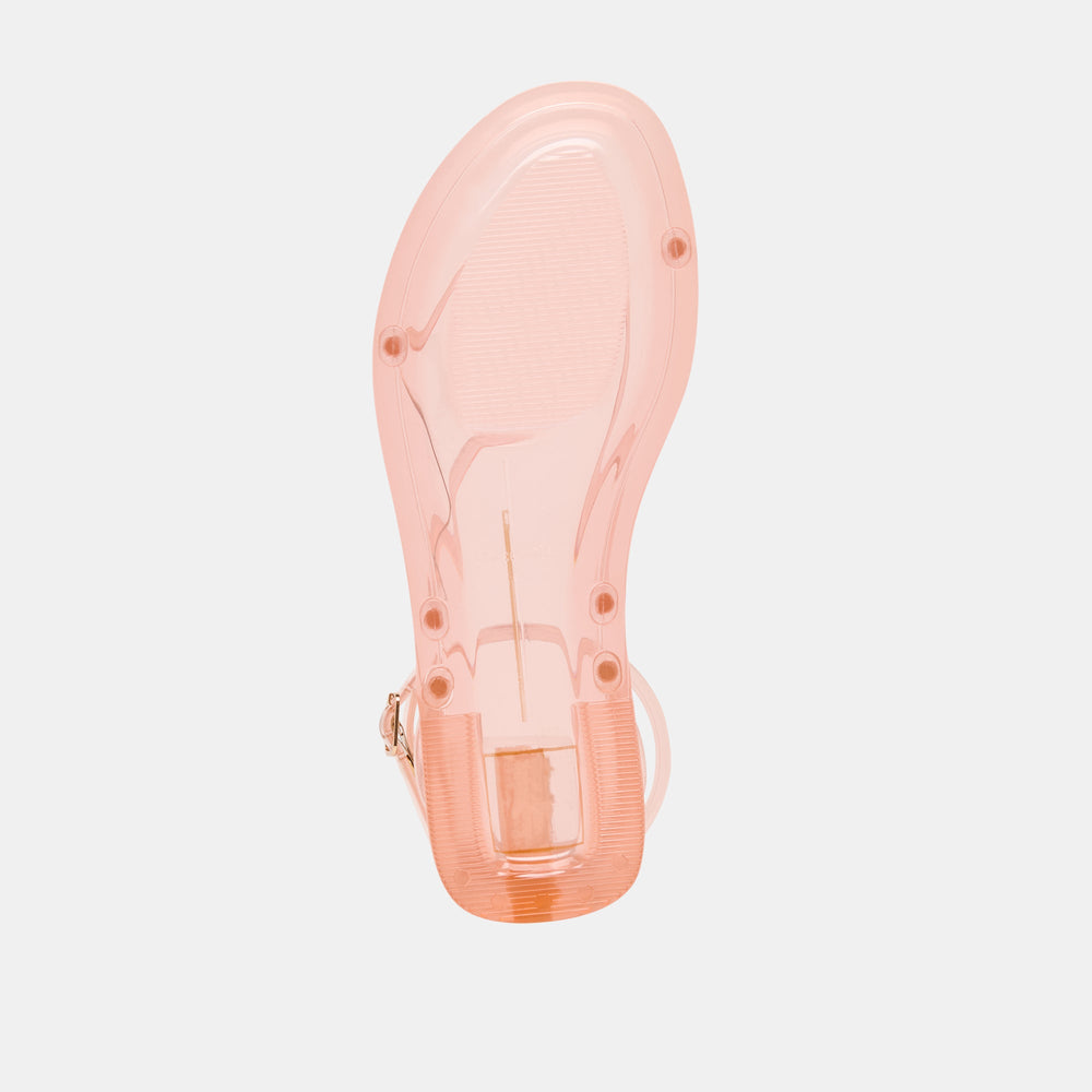 Kenley Vinyl Rose Jelly Sandals / Dolce Vita