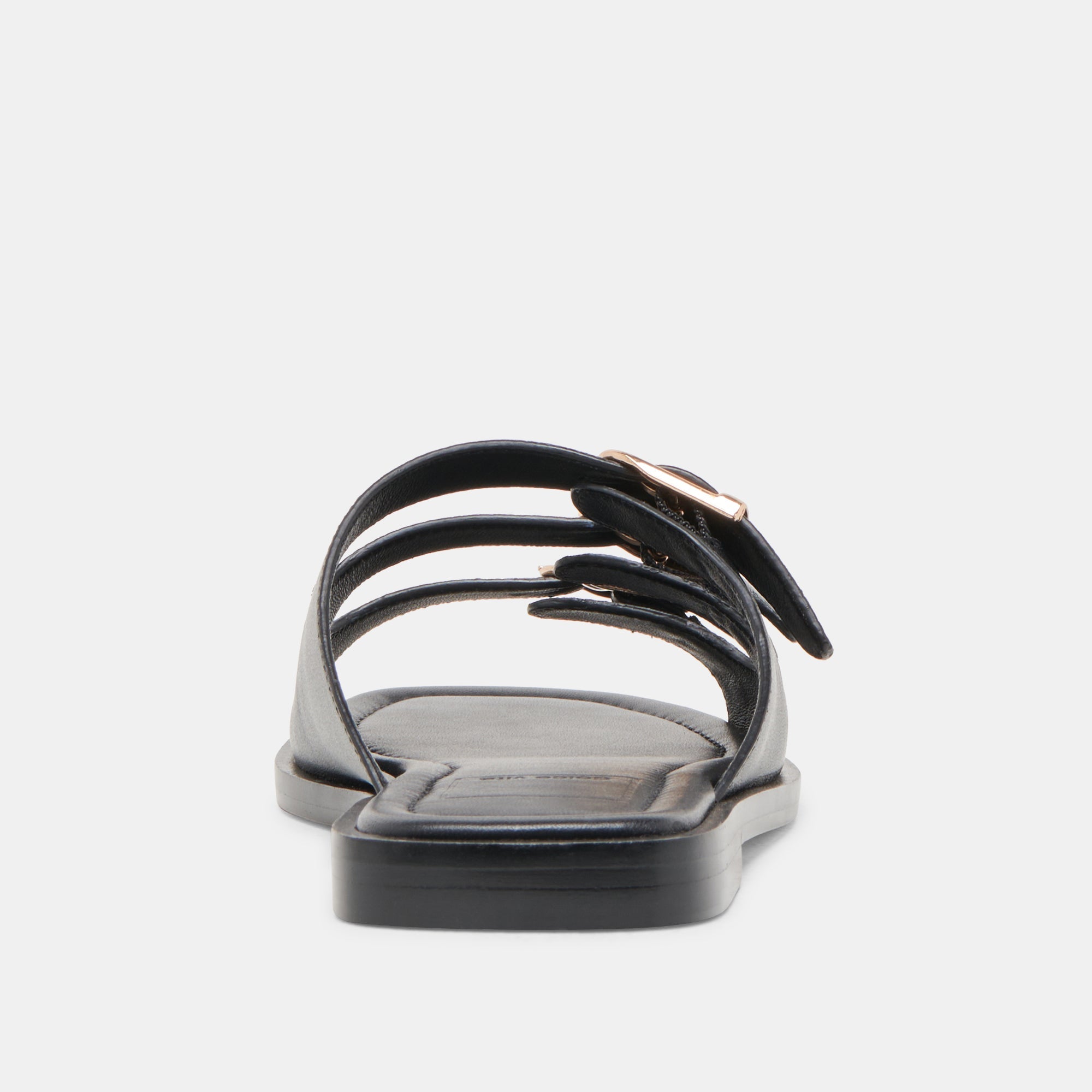 Fin Black Leather Sandals / Dolce Vita