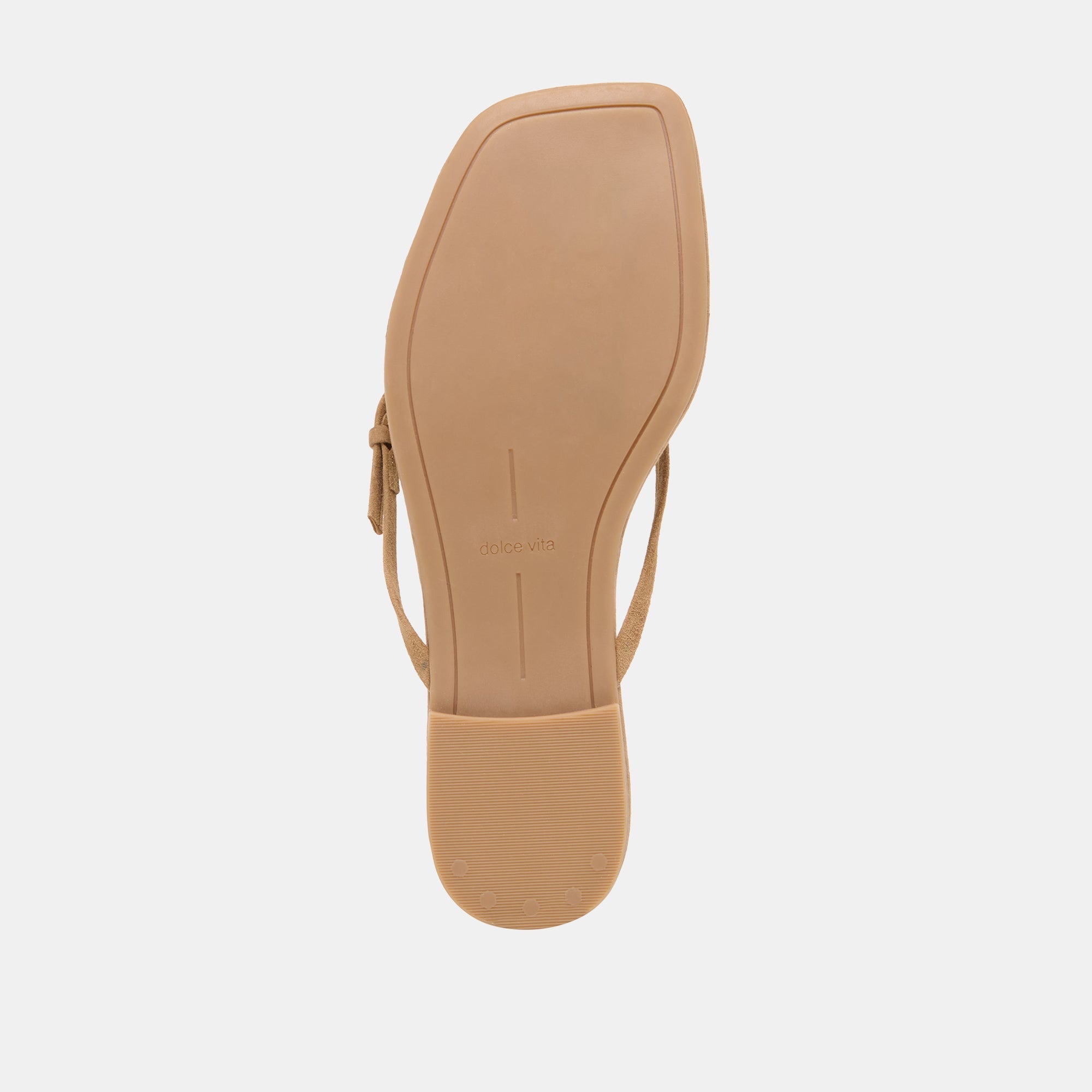 MALTA Lt Brown Suede Buckle Flip-Flop Sandals / Dolce Vita