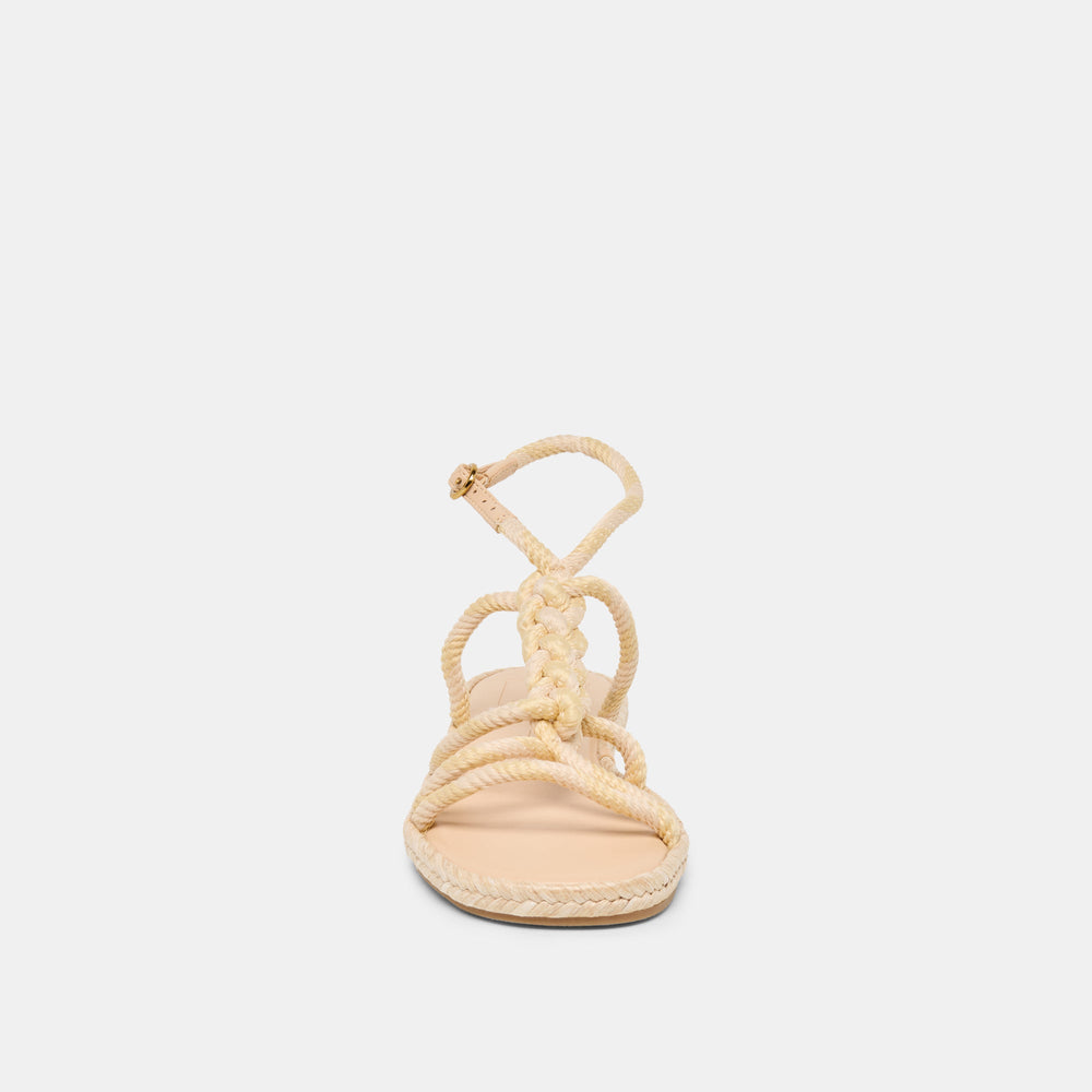 ELYANA Natural Multi Rope Raffia Strappy Sandals / Dolce Vita