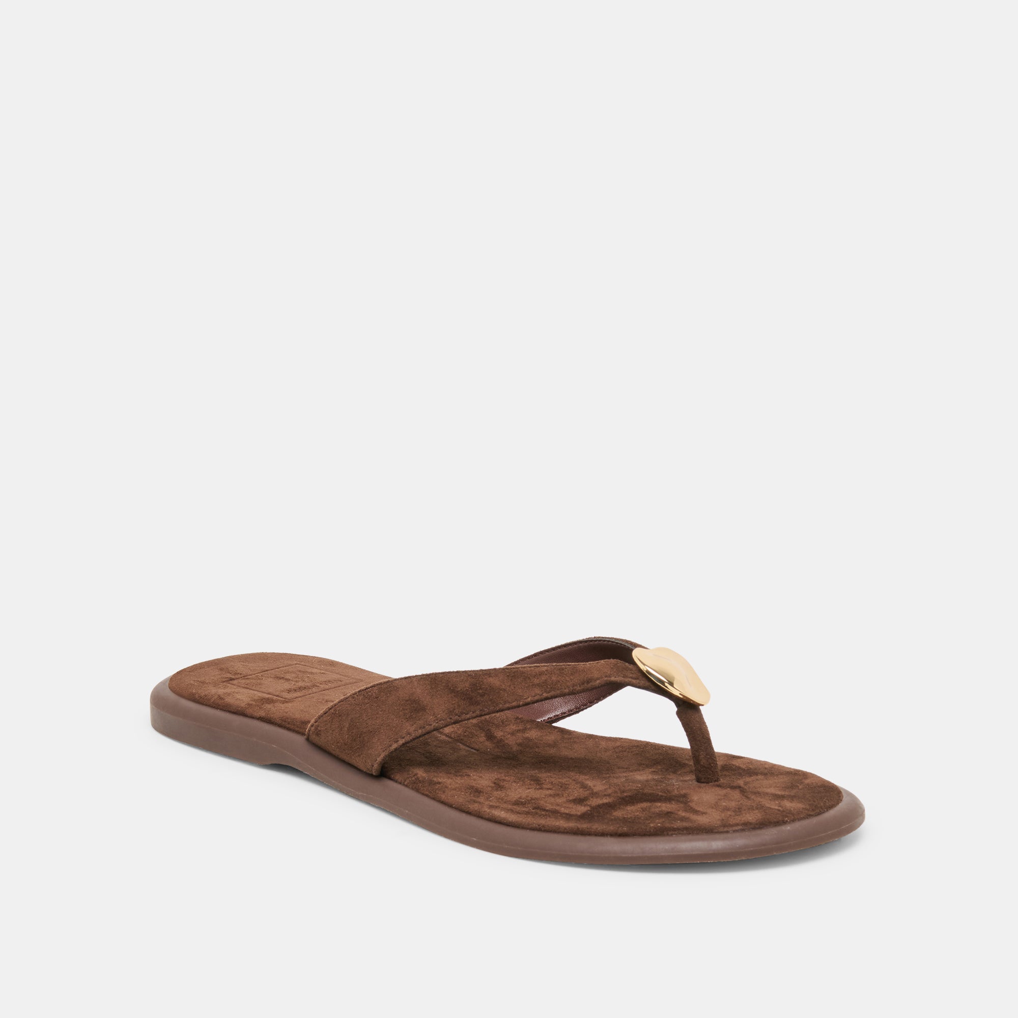 Jaina Dk Brown Suede Sandals / Dolce Vita