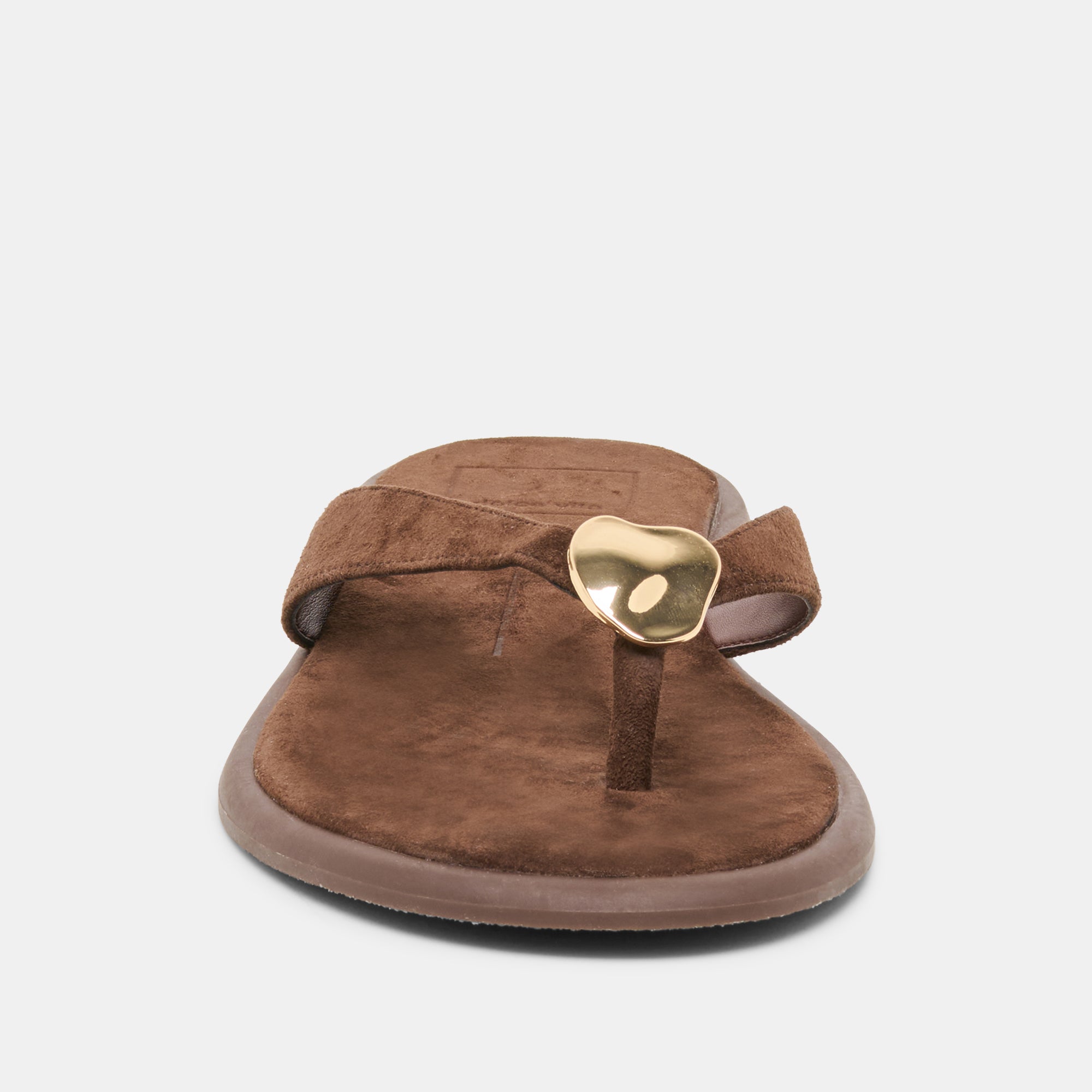 Jaina Dk Brown Suede Sandals / Dolce Vita