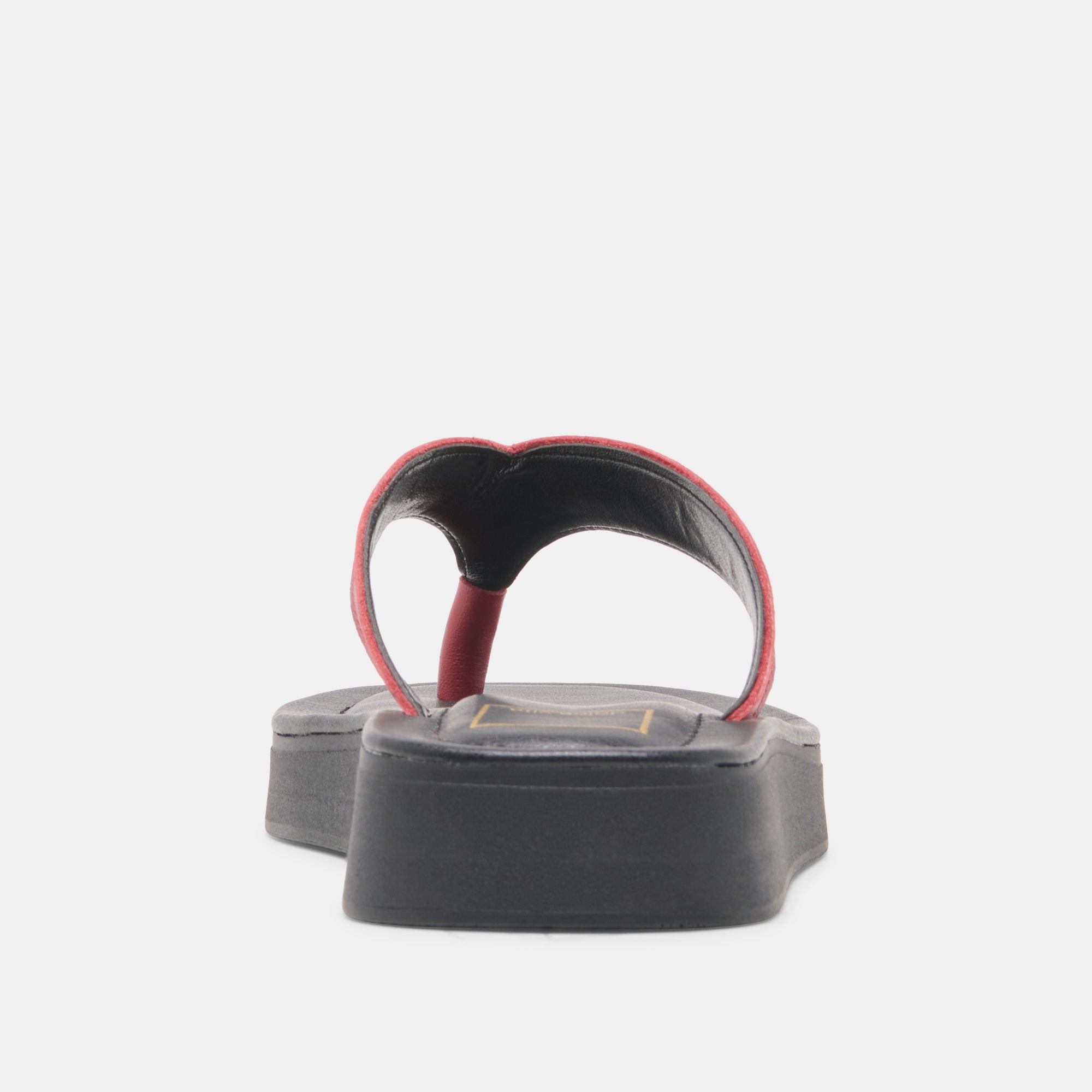 BLAYZE Red Leather Platform Flip-Flop Sandals / Dolce Vita