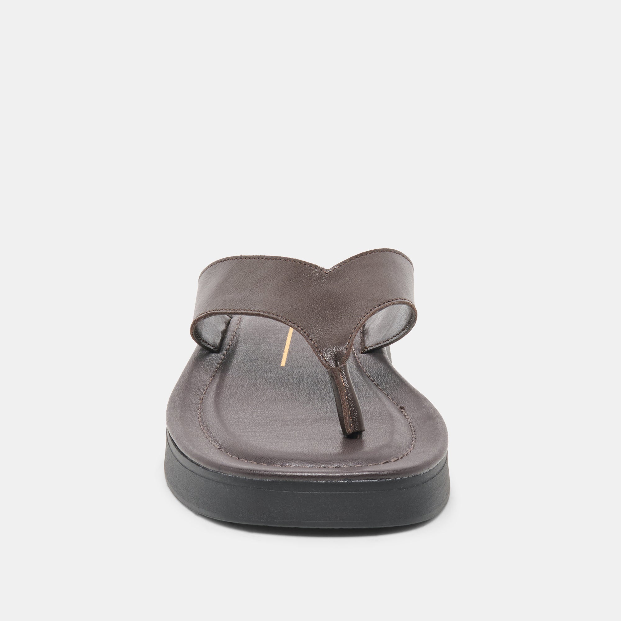 BLAYZE Dk Chocolate Leather Platform Flip-Flop Sandals / Dolce Vita