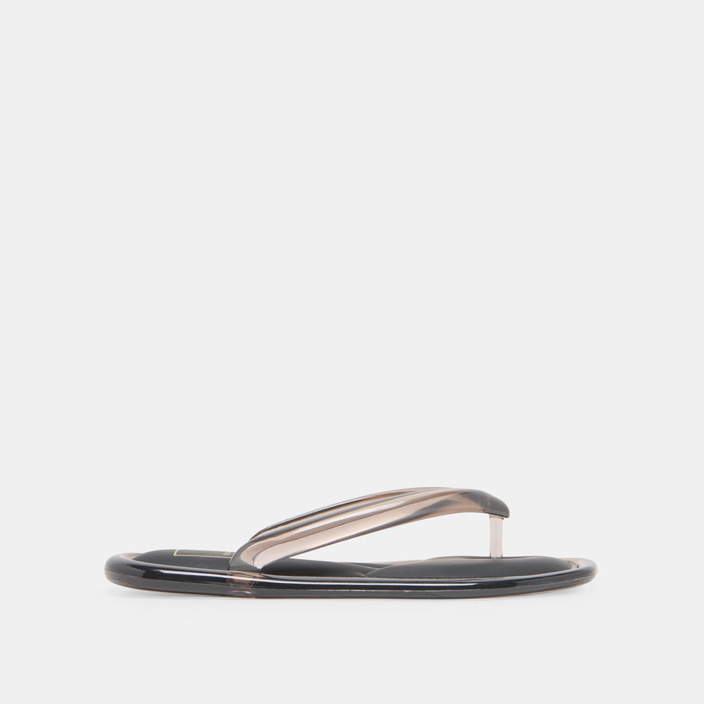 JOZEY Black Jelly Flip-Flop Sandals / Dolce Vita