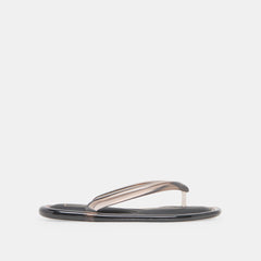 JOZEY Black Jelly Flip-Flop Sandals / Dolce Vita