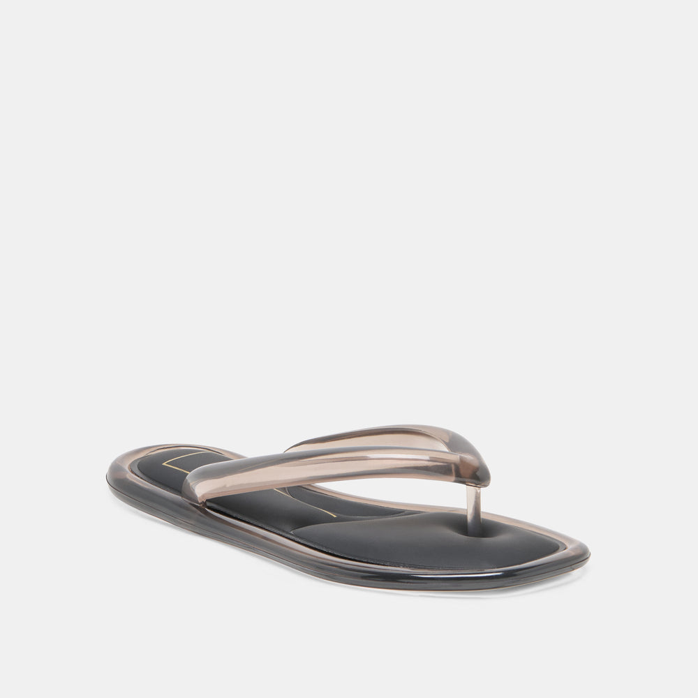 JOZEY Black Jelly Flip-Flop Sandals / Dolce Vita