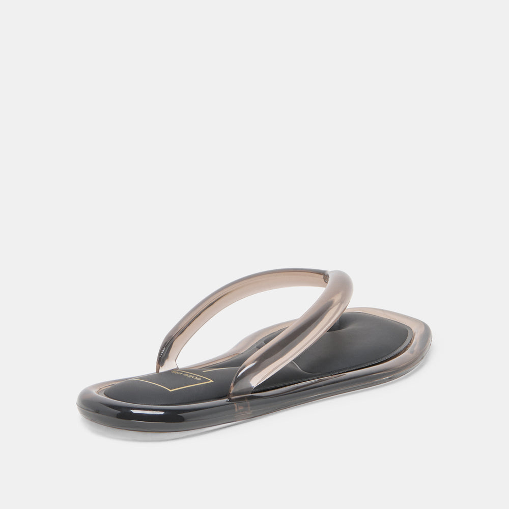 JOZEY Black Jelly Flip-Flop Sandals / Dolce Vita