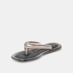 JOZEY Black Jelly Flip-Flop Sandals / Dolce Vita