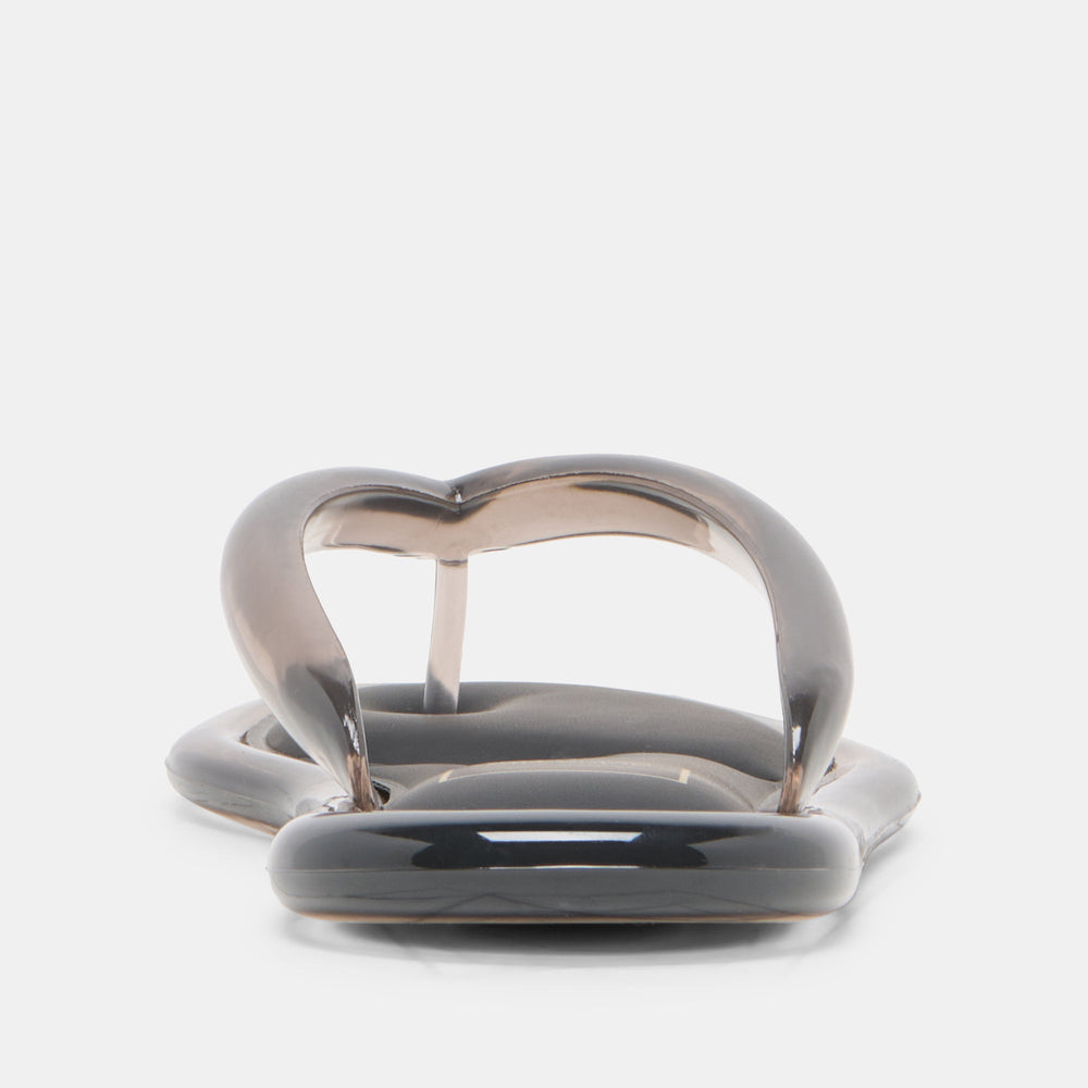 JOZEY Black Jelly Flip-Flop Sandals / Dolce Vita