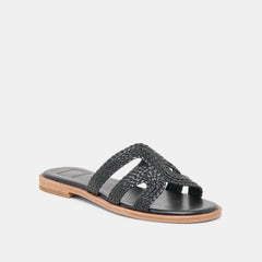 EMON Black Stella Slide Open-Toe Sandals / Dolce Vita