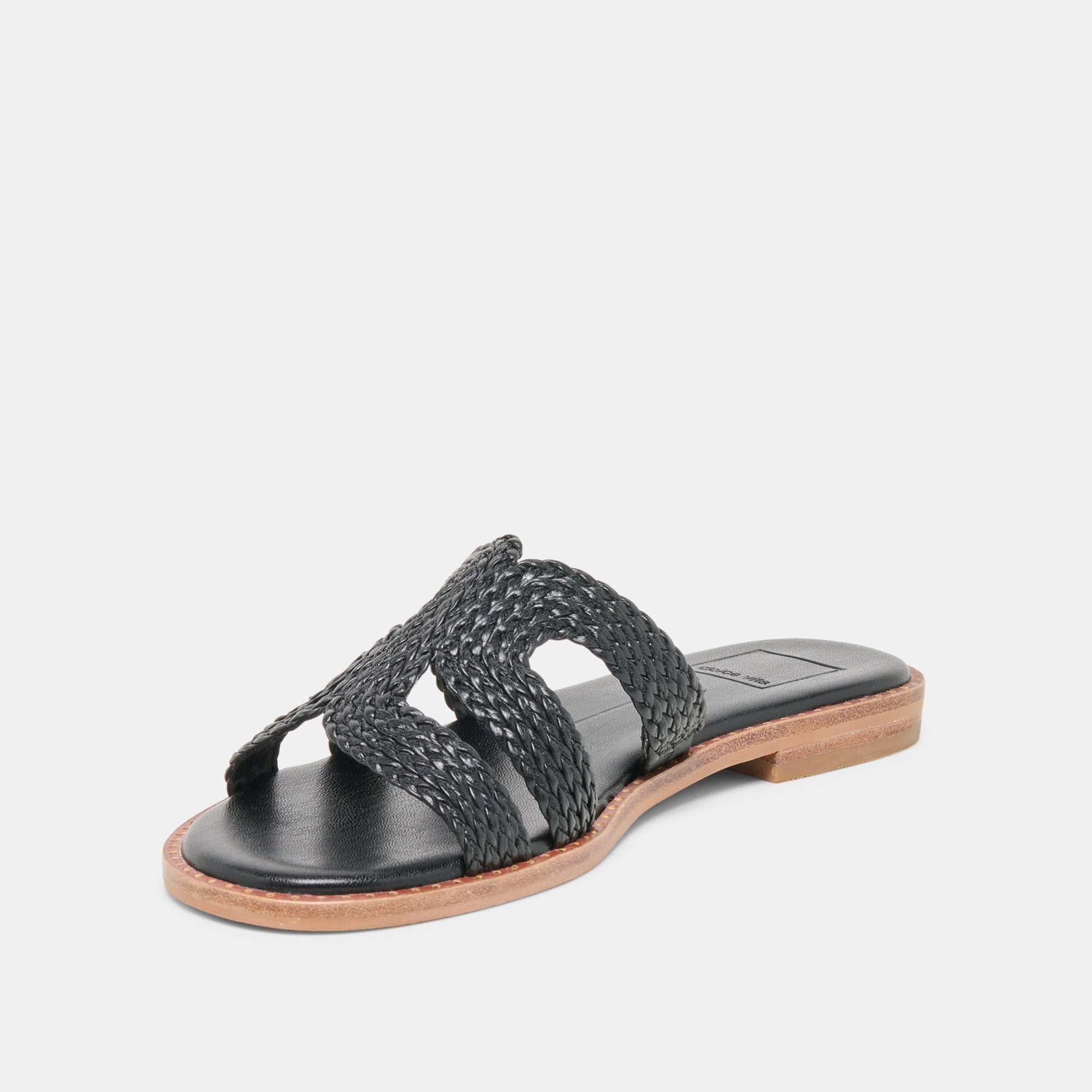 EMON Black Stella Slide Open-Toe Sandals / Dolce Vita