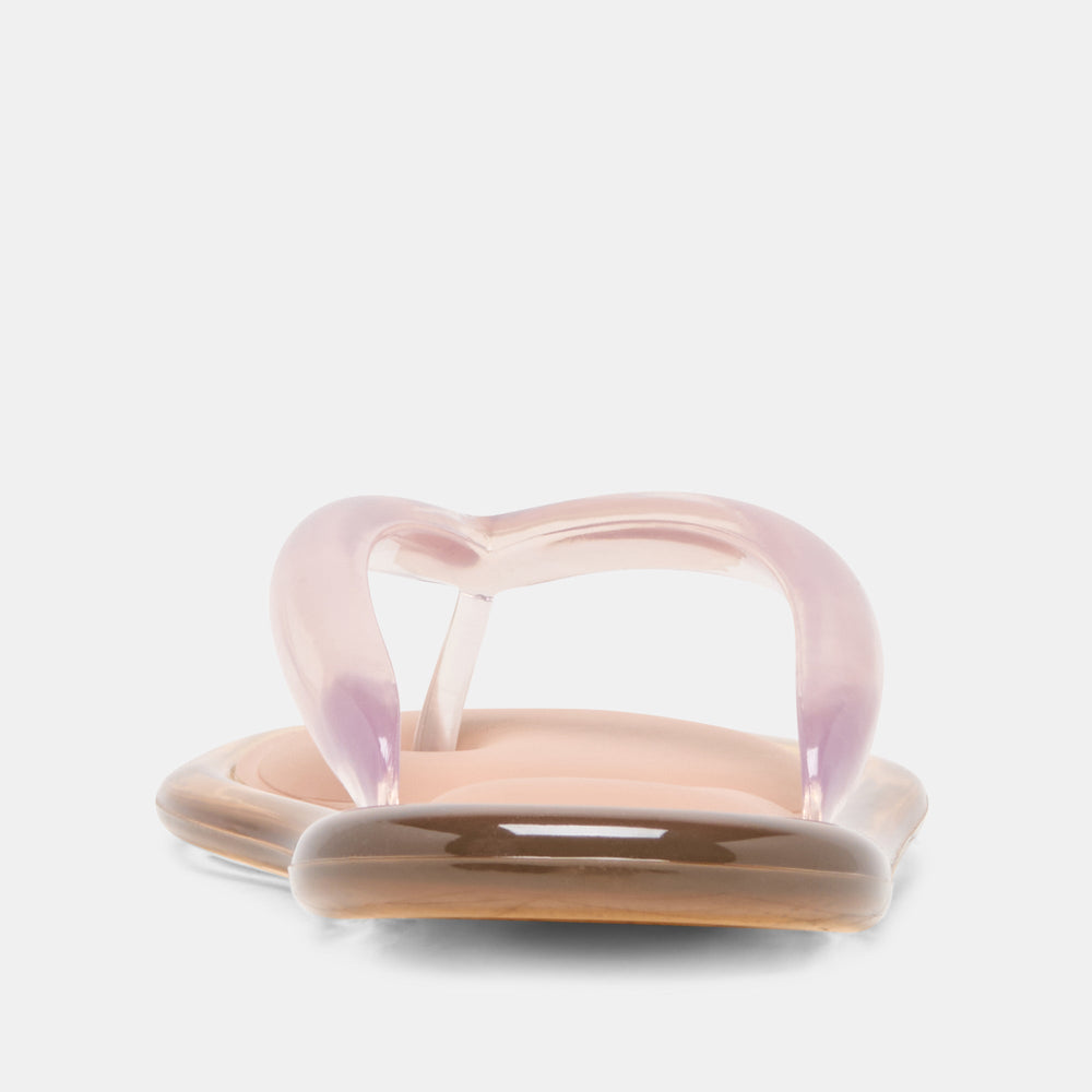 JOZEY Mocha Jelly Flip-Flop Sandals / Dolce Vita
