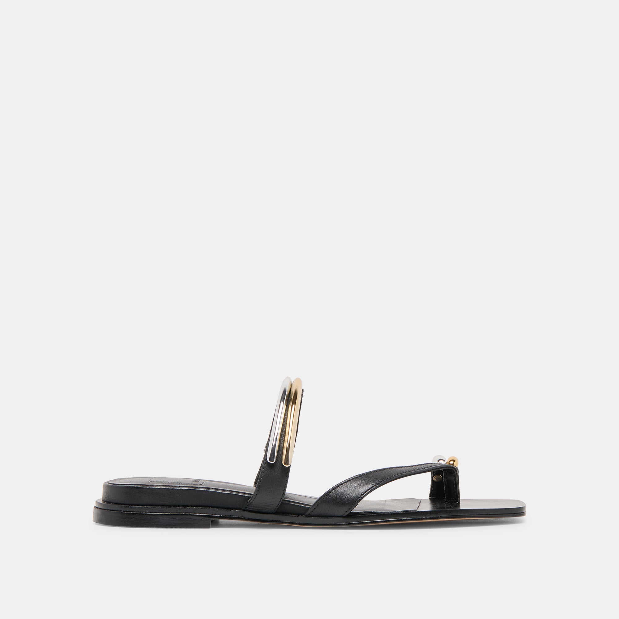 Tarina Black Leather Sandals / Dolce Vita