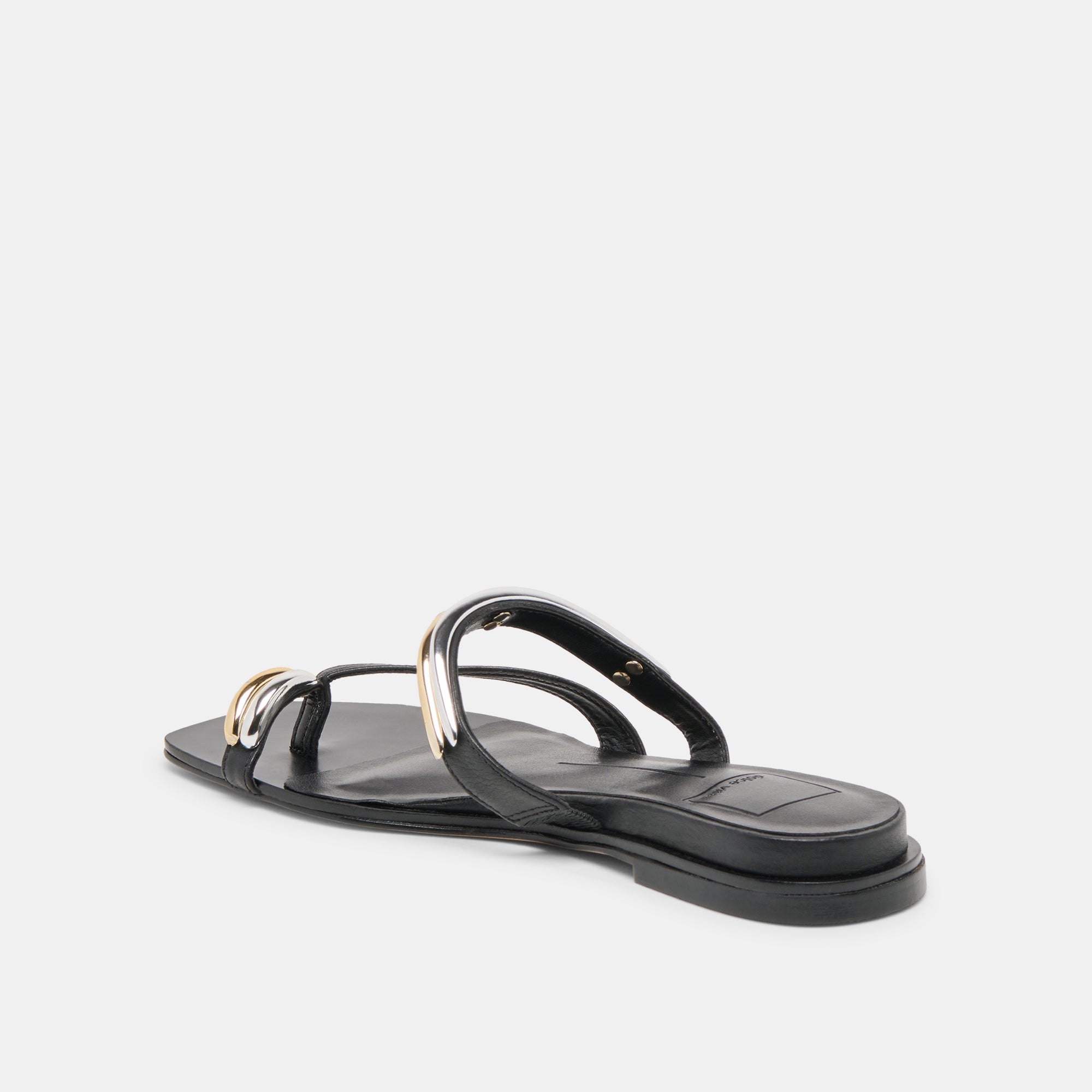 Tarina Black Leather Sandals / Dolce Vita
