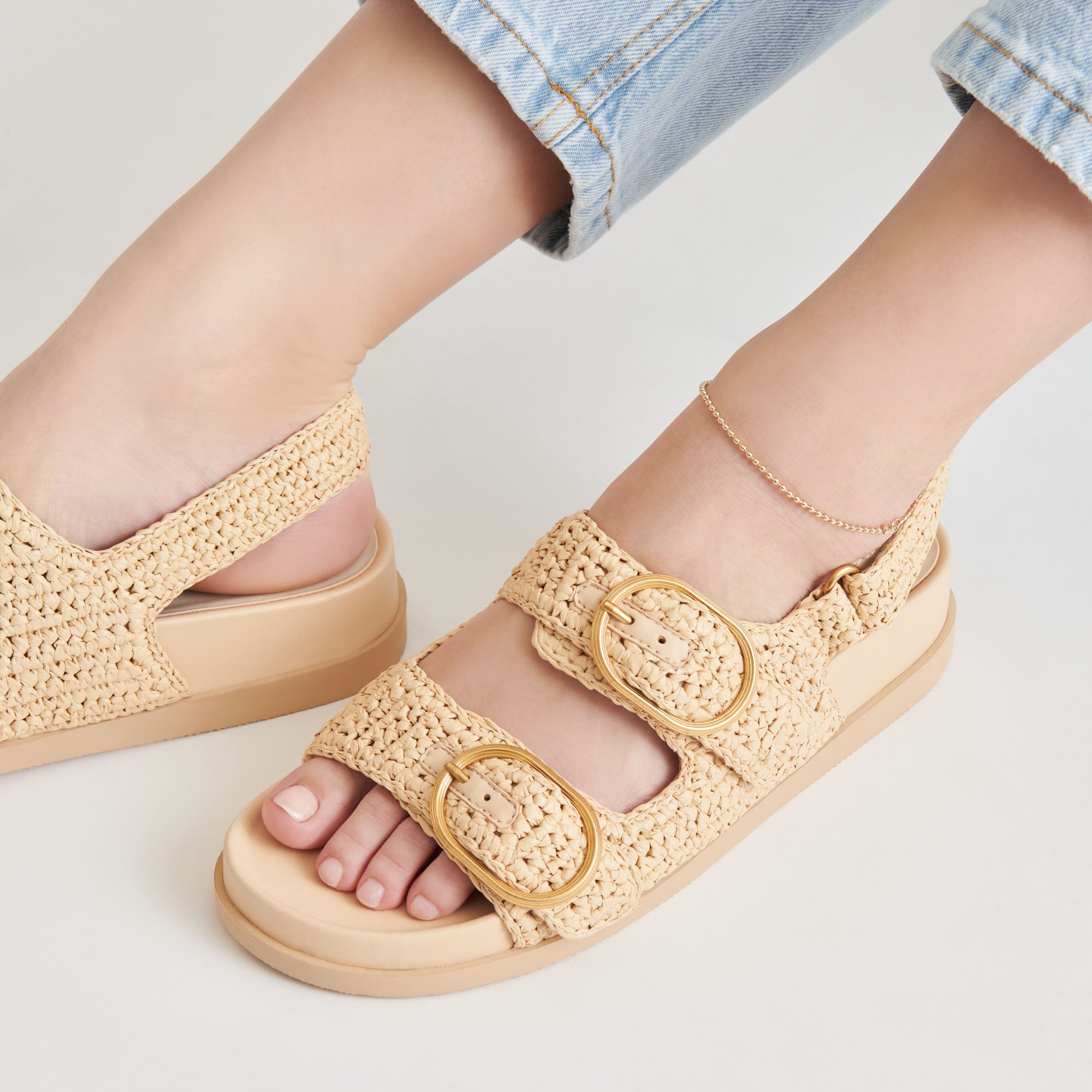 STARLA CROCHET SANDALS NATURAL KNIT
 – Dolce Vita / Dolce Vita