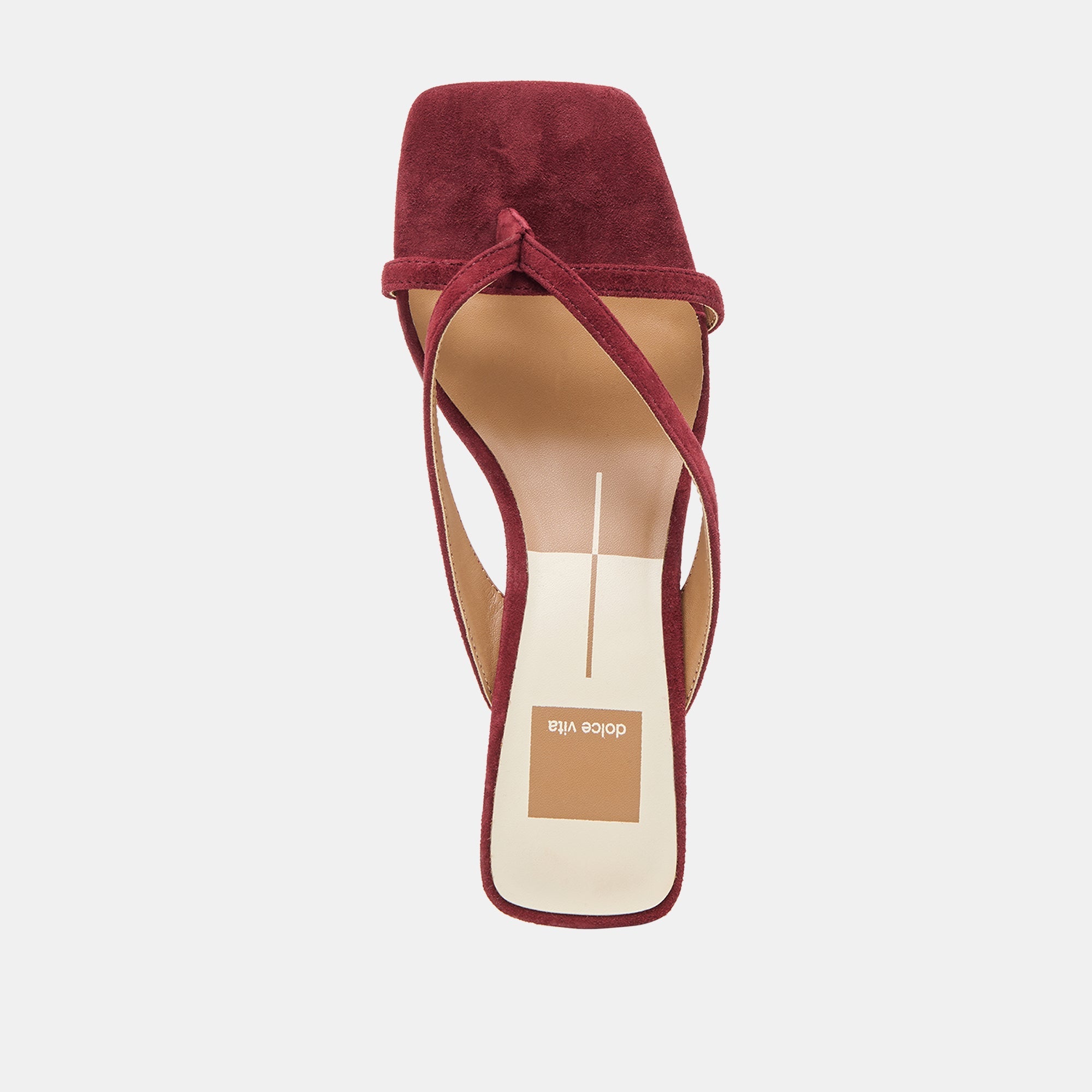 Brevel Oxblood Suede Heels / Dolce Vita