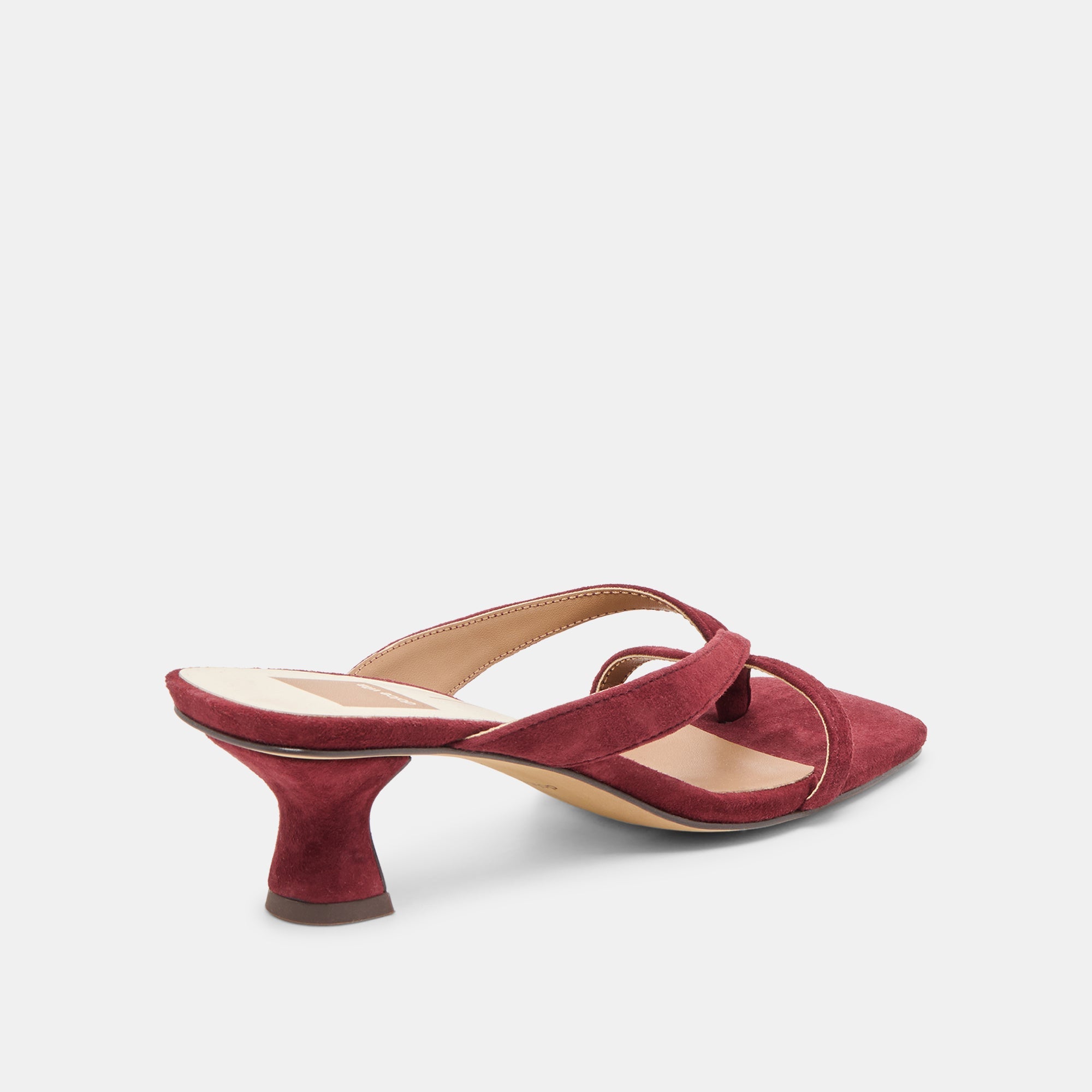 Brevel Oxblood Suede Heels / Dolce Vita