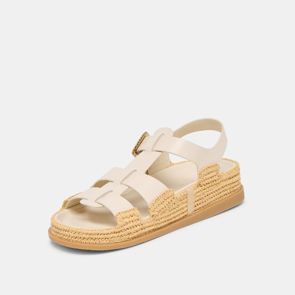 Shenna Bone Leather Sandals / Dolce Vita